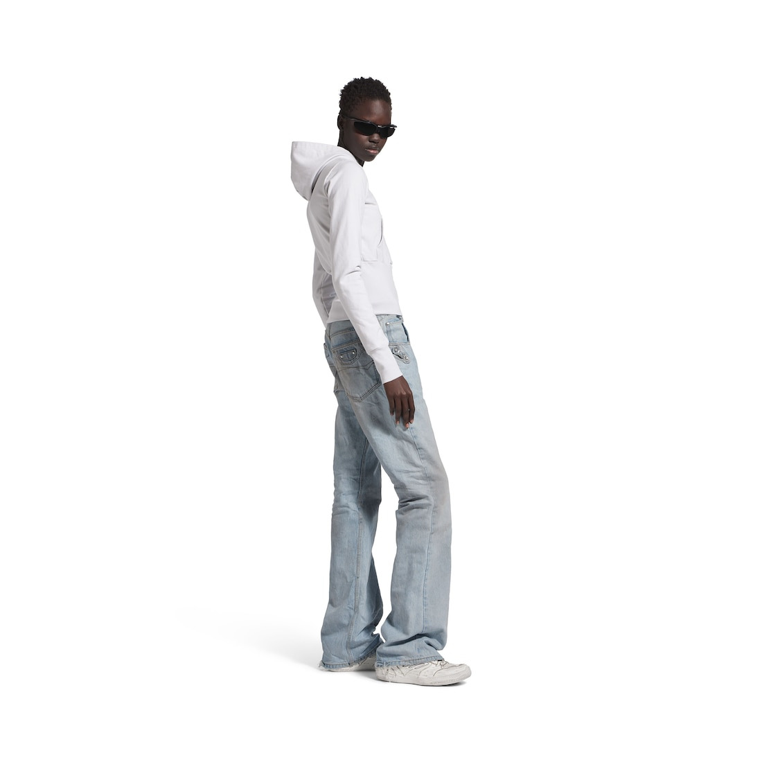 Women's City Straight Pants in Light Blue - 3