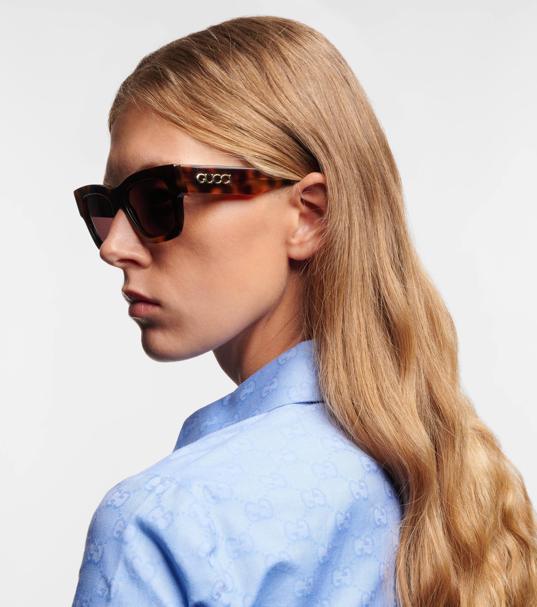 Lettering square sunglasses - 3