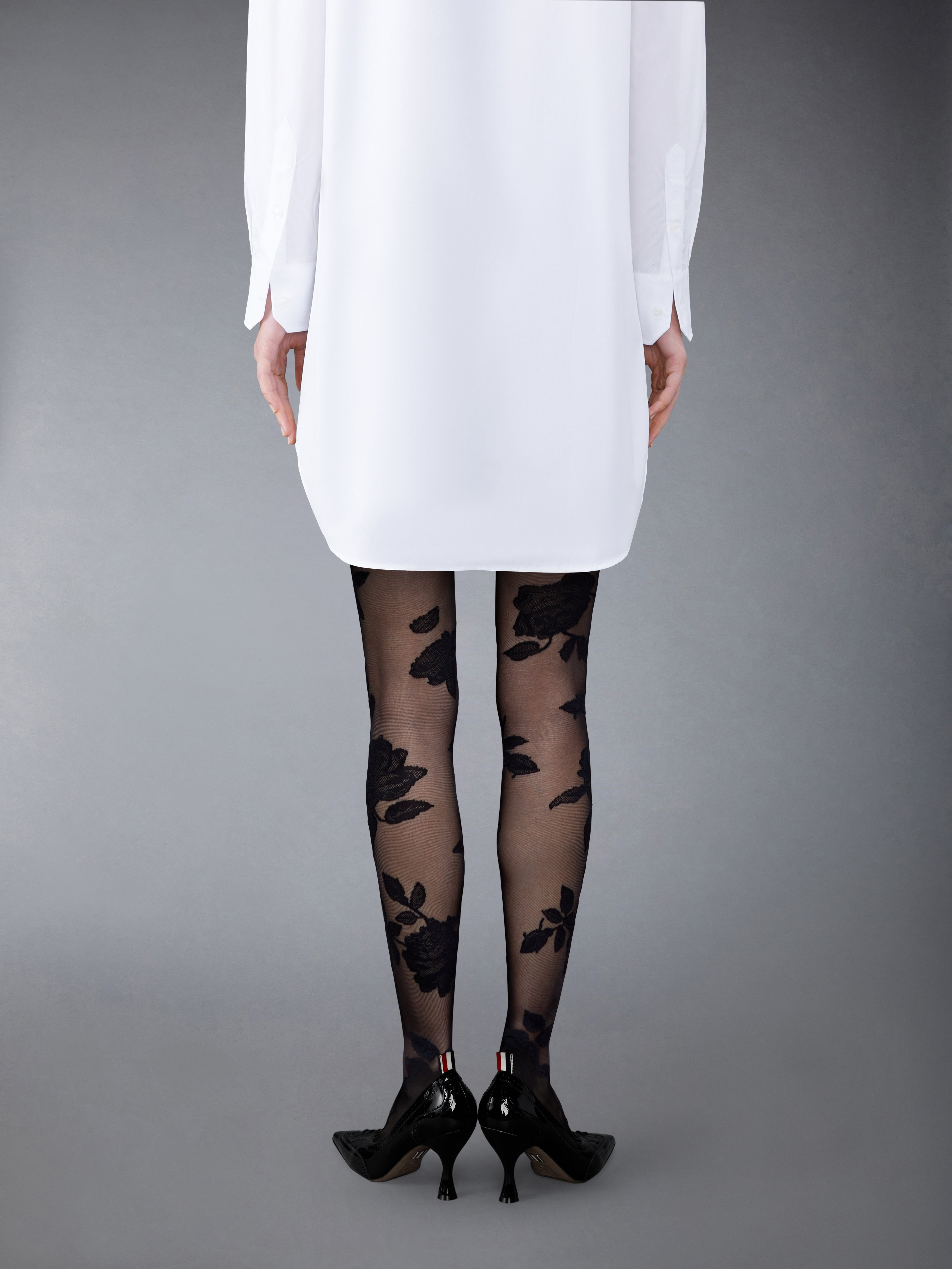 ROSE JACQUARD SHEER TIGHTS - 3