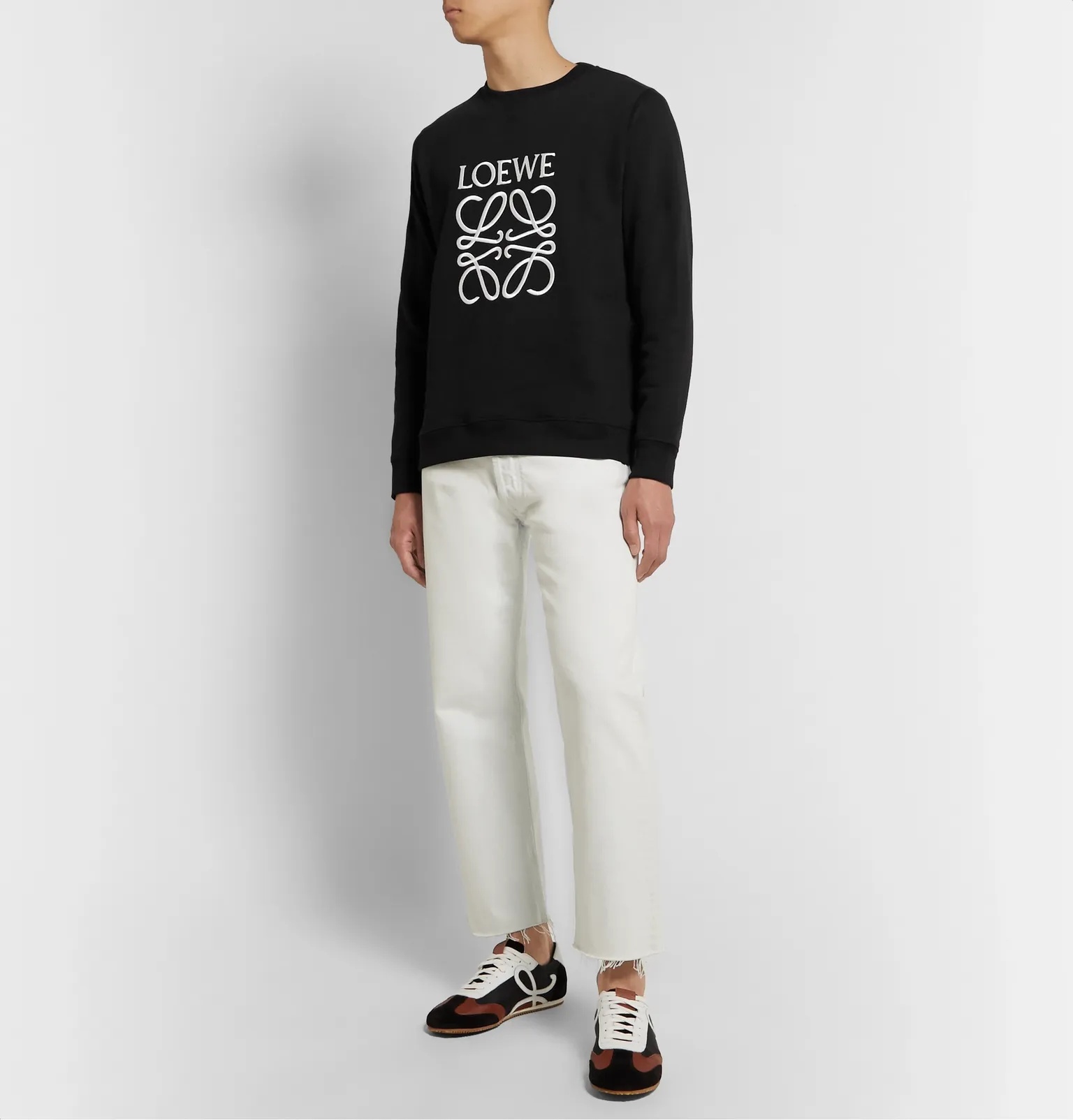 Slim-Fit Logo-Embroidered Loopback Cotton-Jersey Sweatshirt - 8