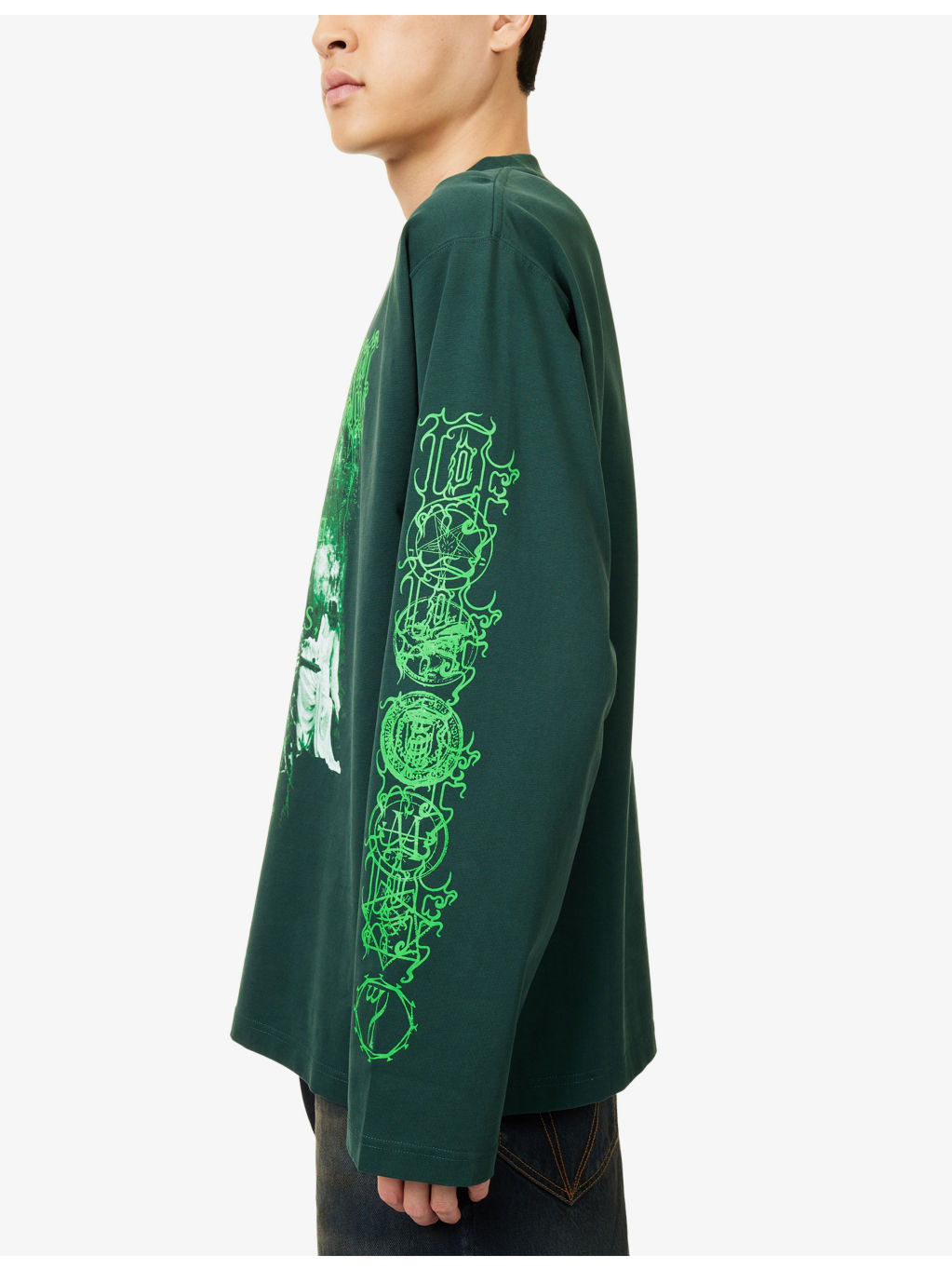 Nymphetamine Crewneck Cotton-Jersey Sweatshirt - 5