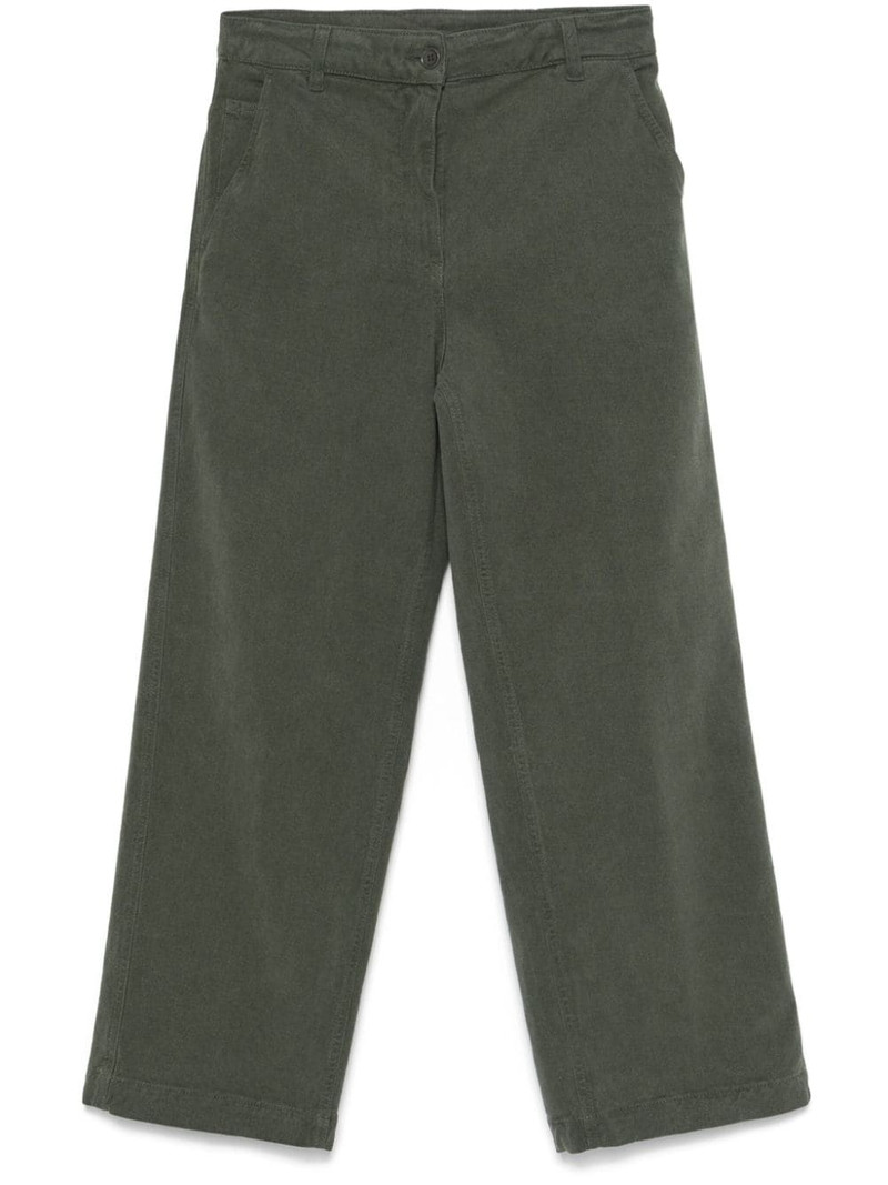 twill cropped trousers 1