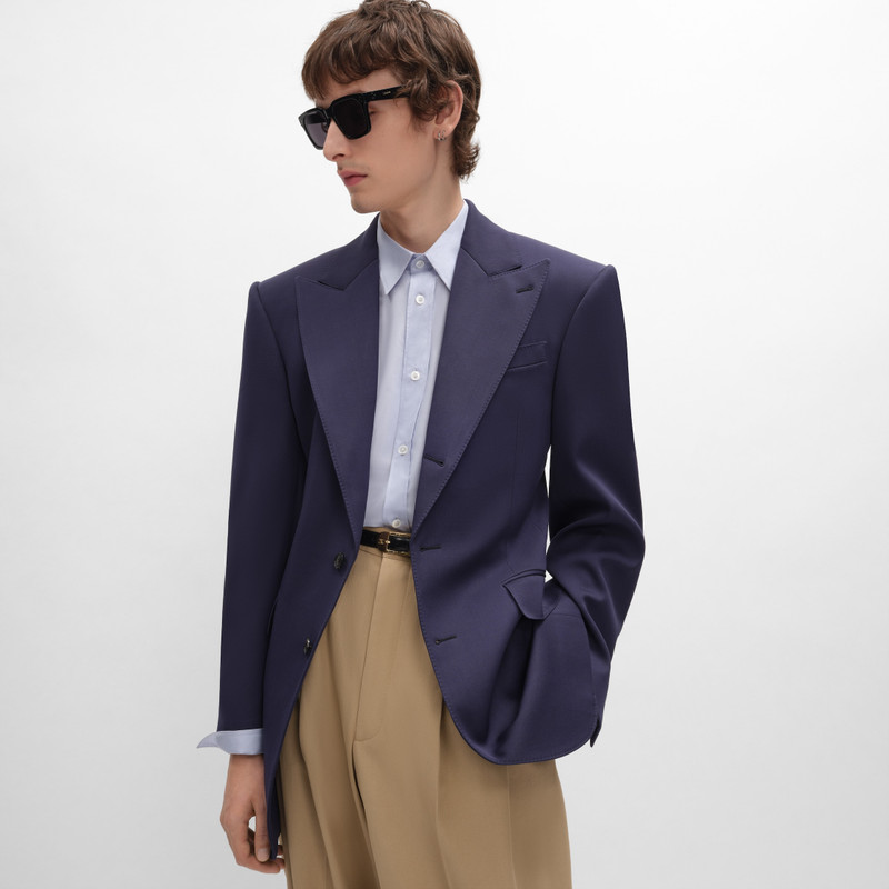 colonne jacket IN GRAIN DE POUDRE WOOL 6
