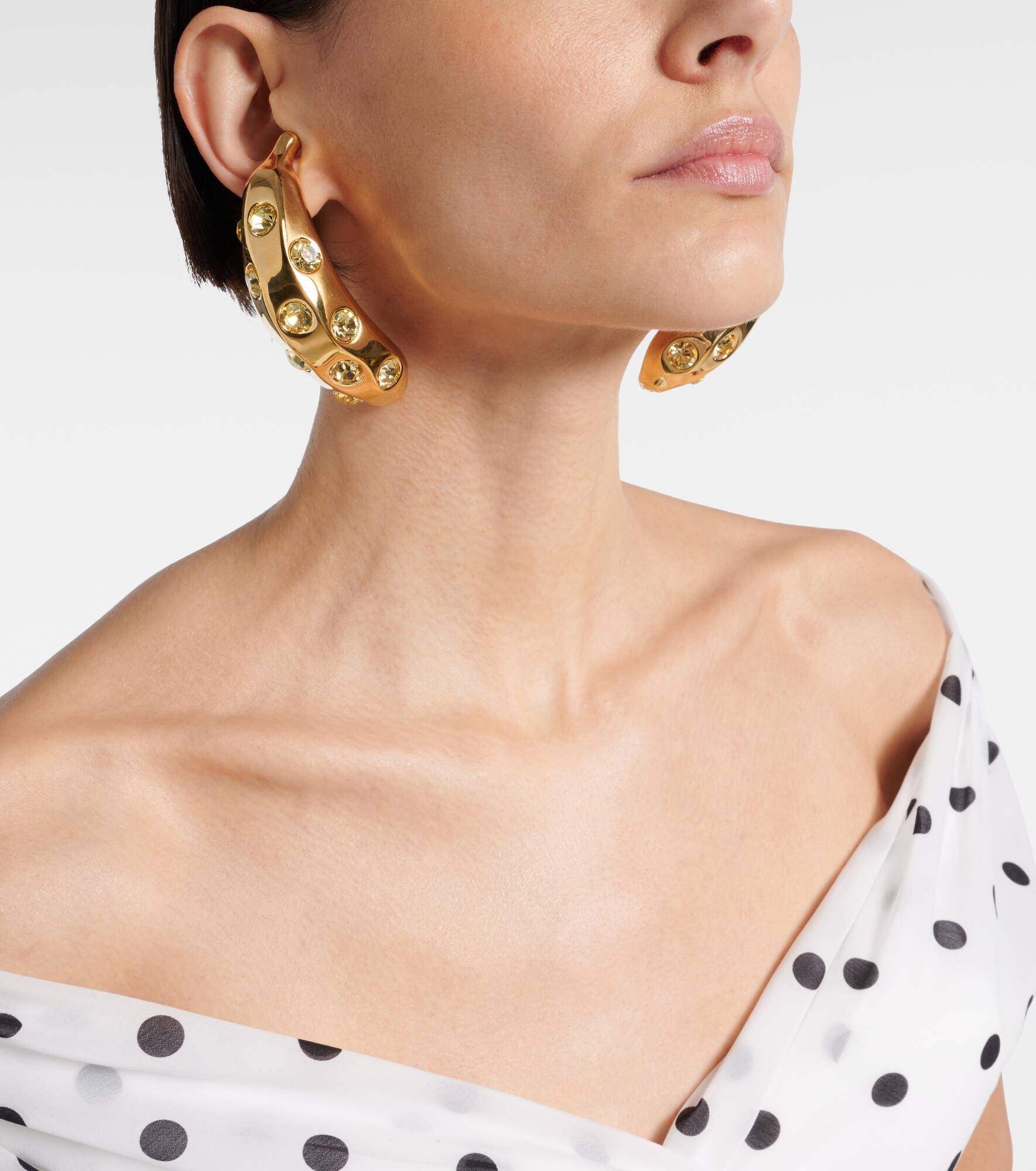 Bananes crystal-embellished earrings - 3