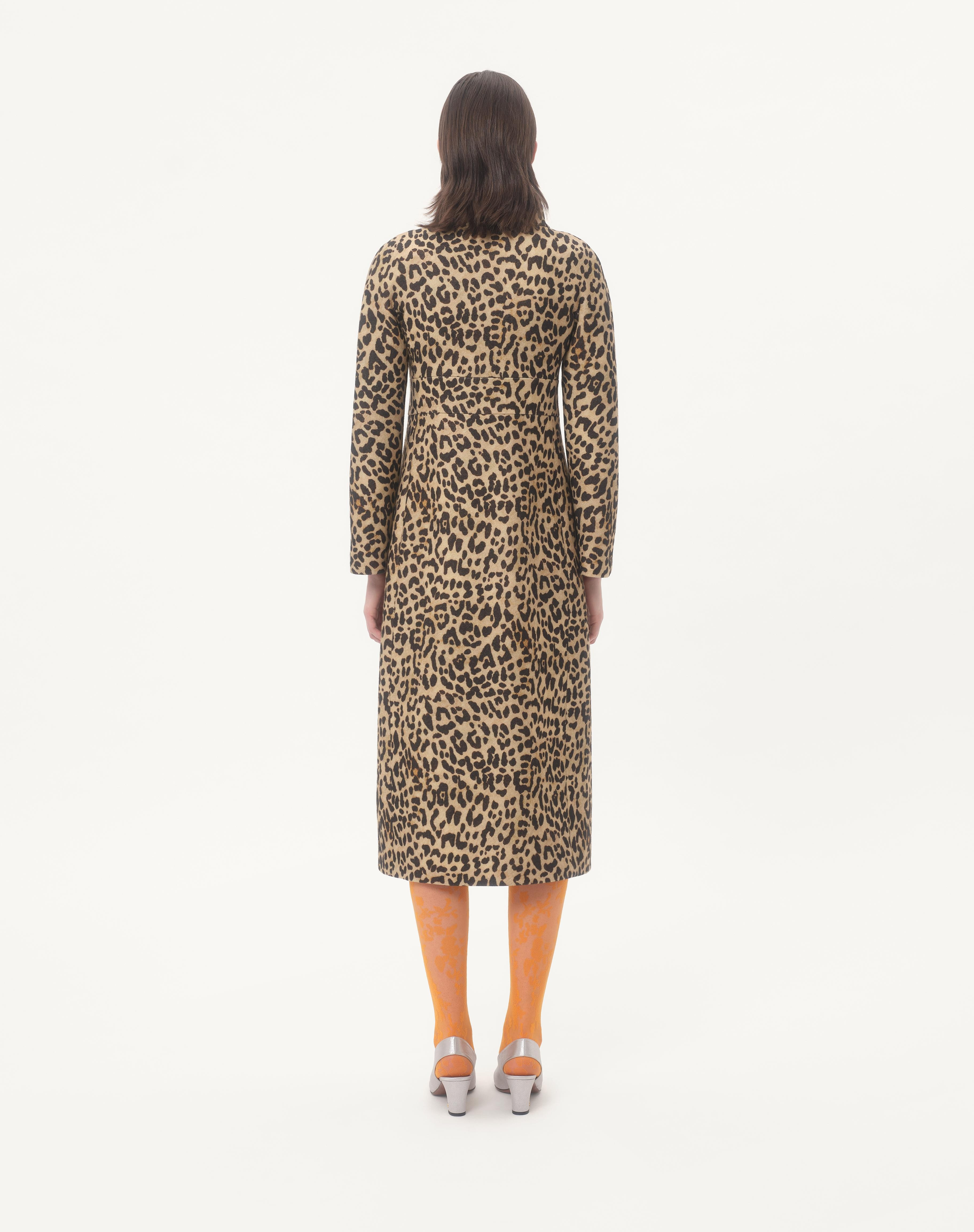 CLOTH COAT IN ANIMALIER PRINT - 6