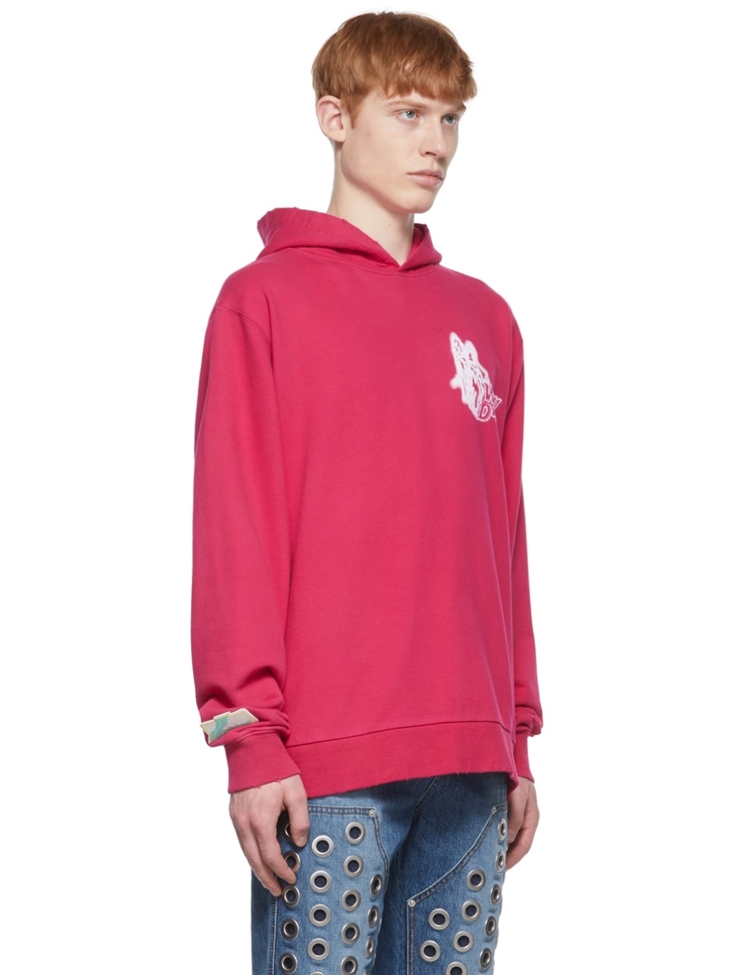Pink Cotton Hoodie - 2