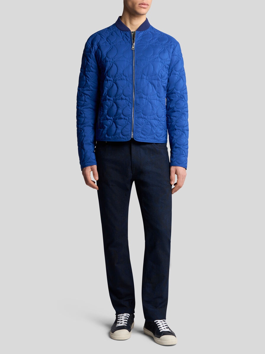 QUILTED PAISLEY BOMBER JACKET - 3