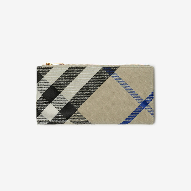 Large Check Bifold Wallet 1