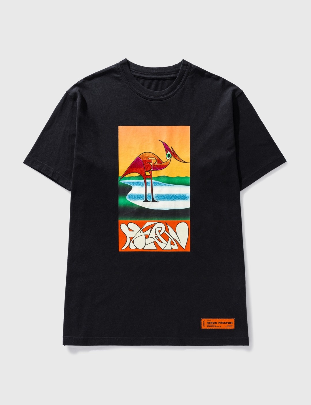 HERON ABSTRACT T-SHIRT - 1