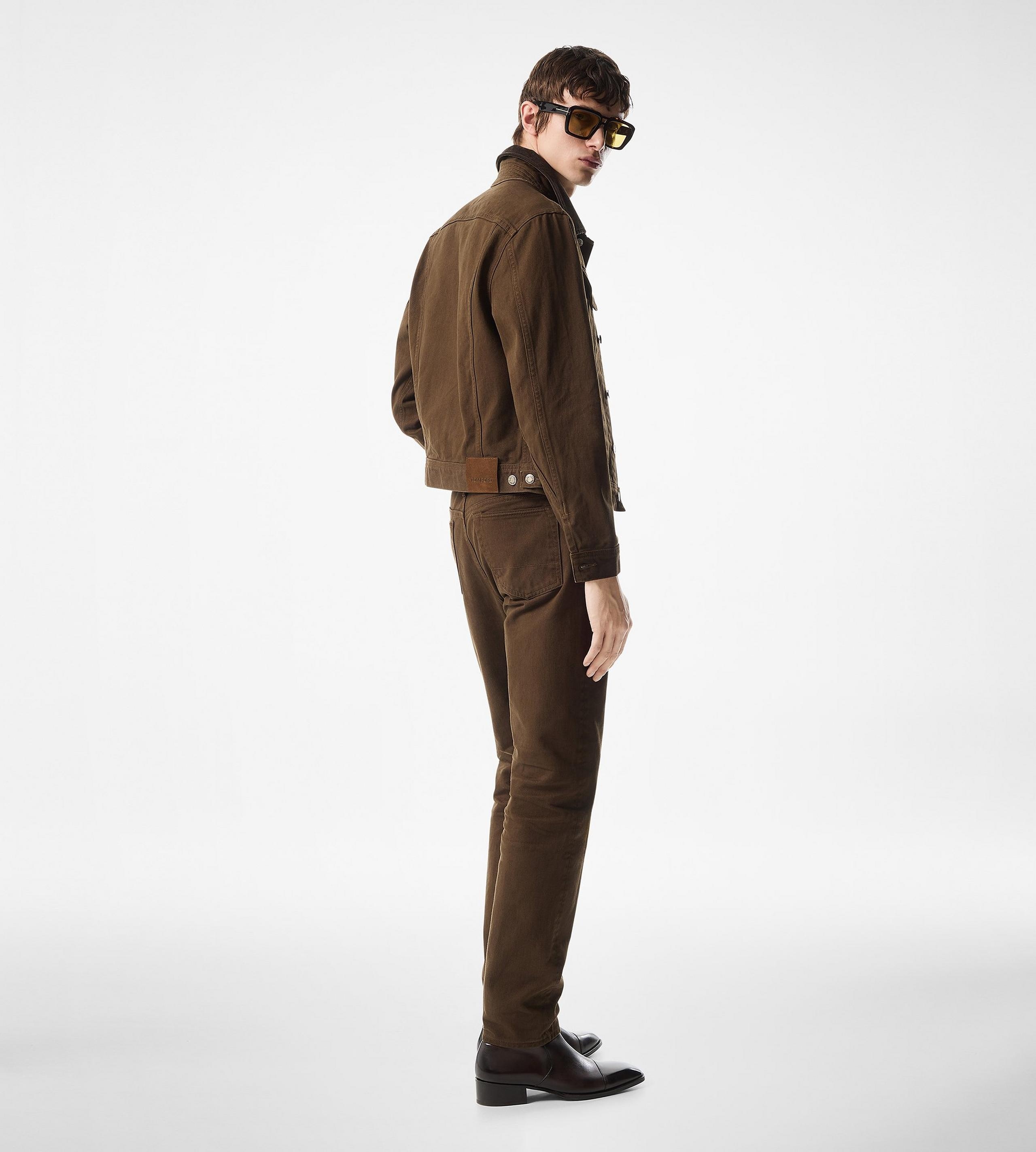 TWILL CORD COLLAR DENIM JACKET - 4
