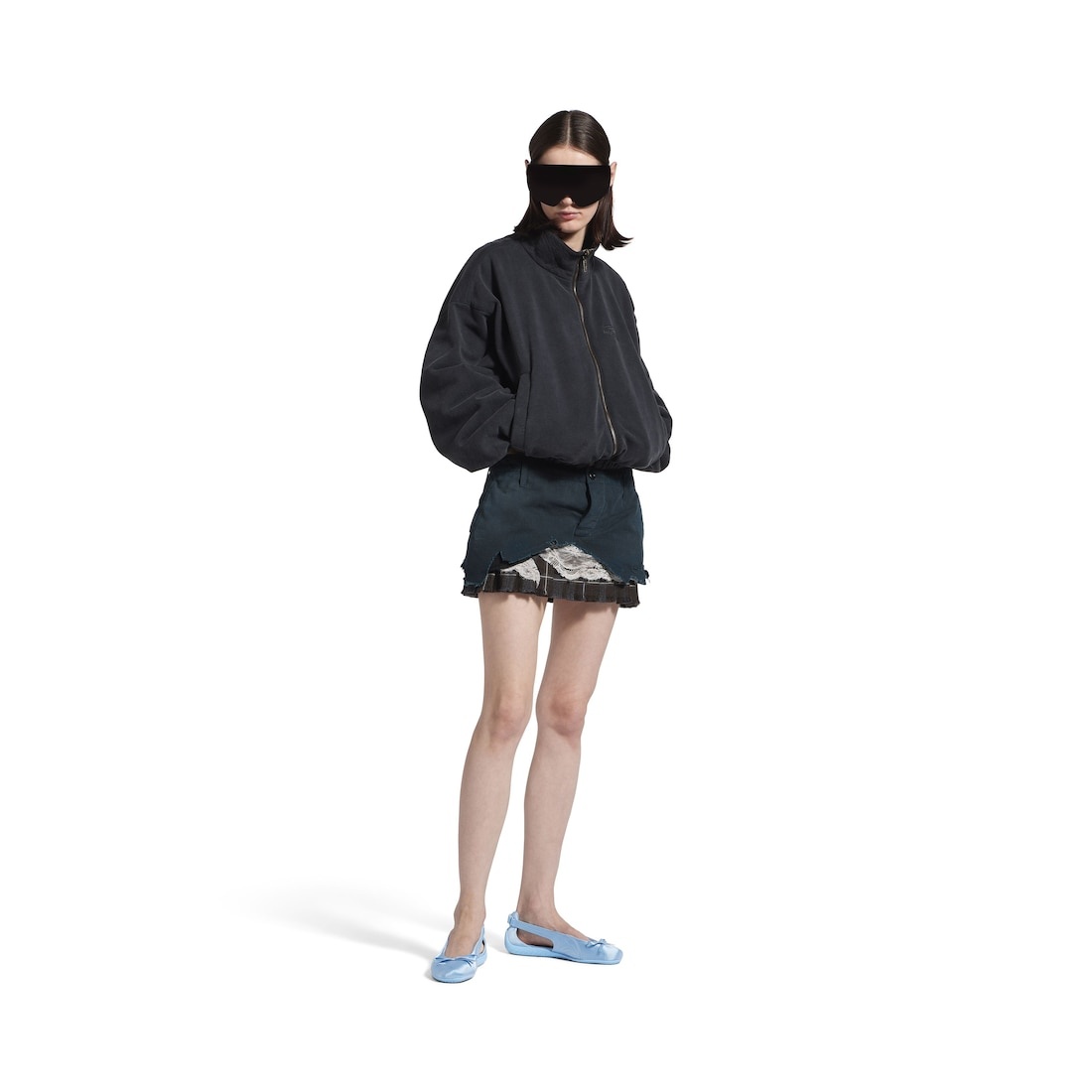 Women's Speedcat Ballet Satin Balenciaga in Light Blue - 8