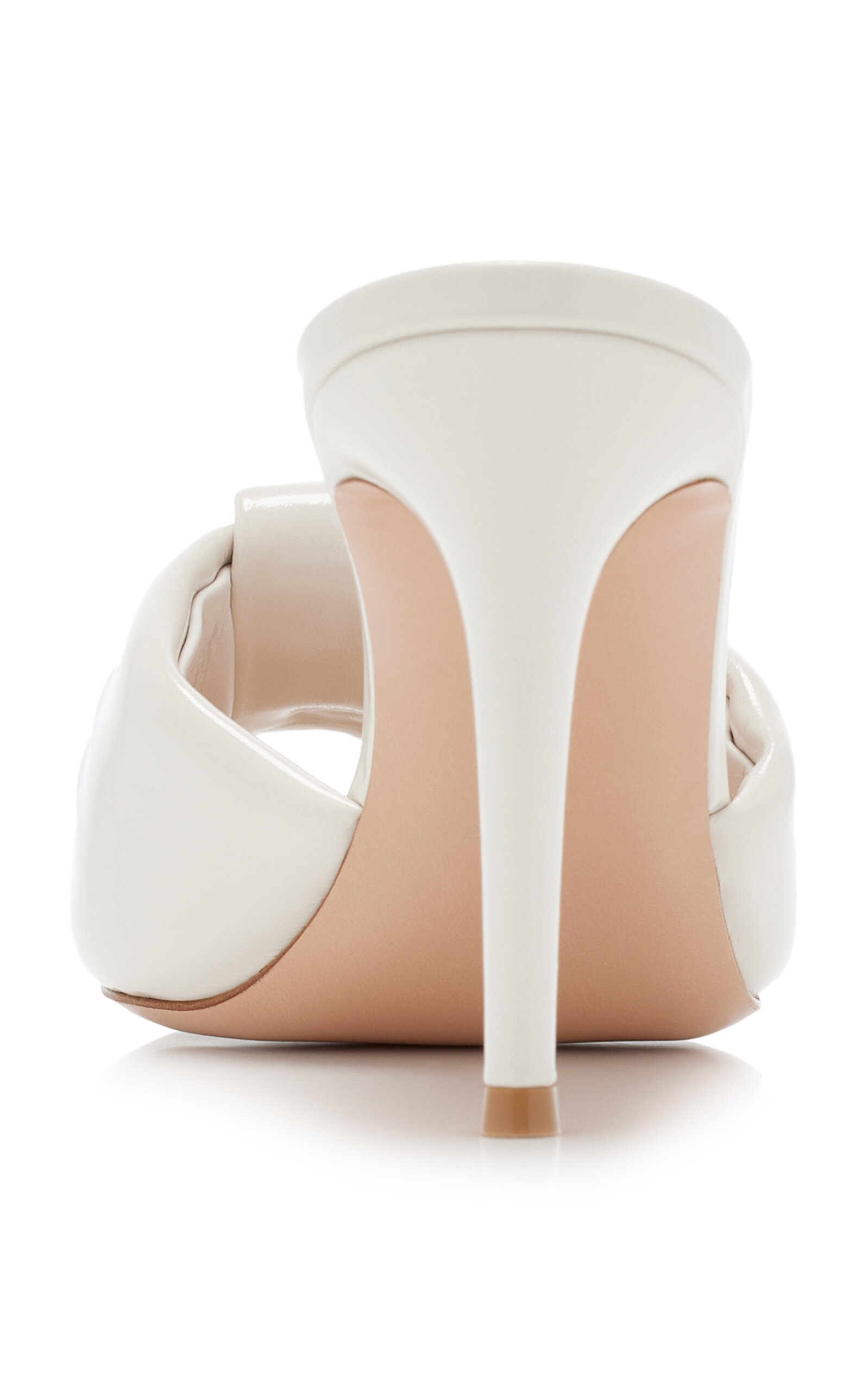 Leather Mules white - 5