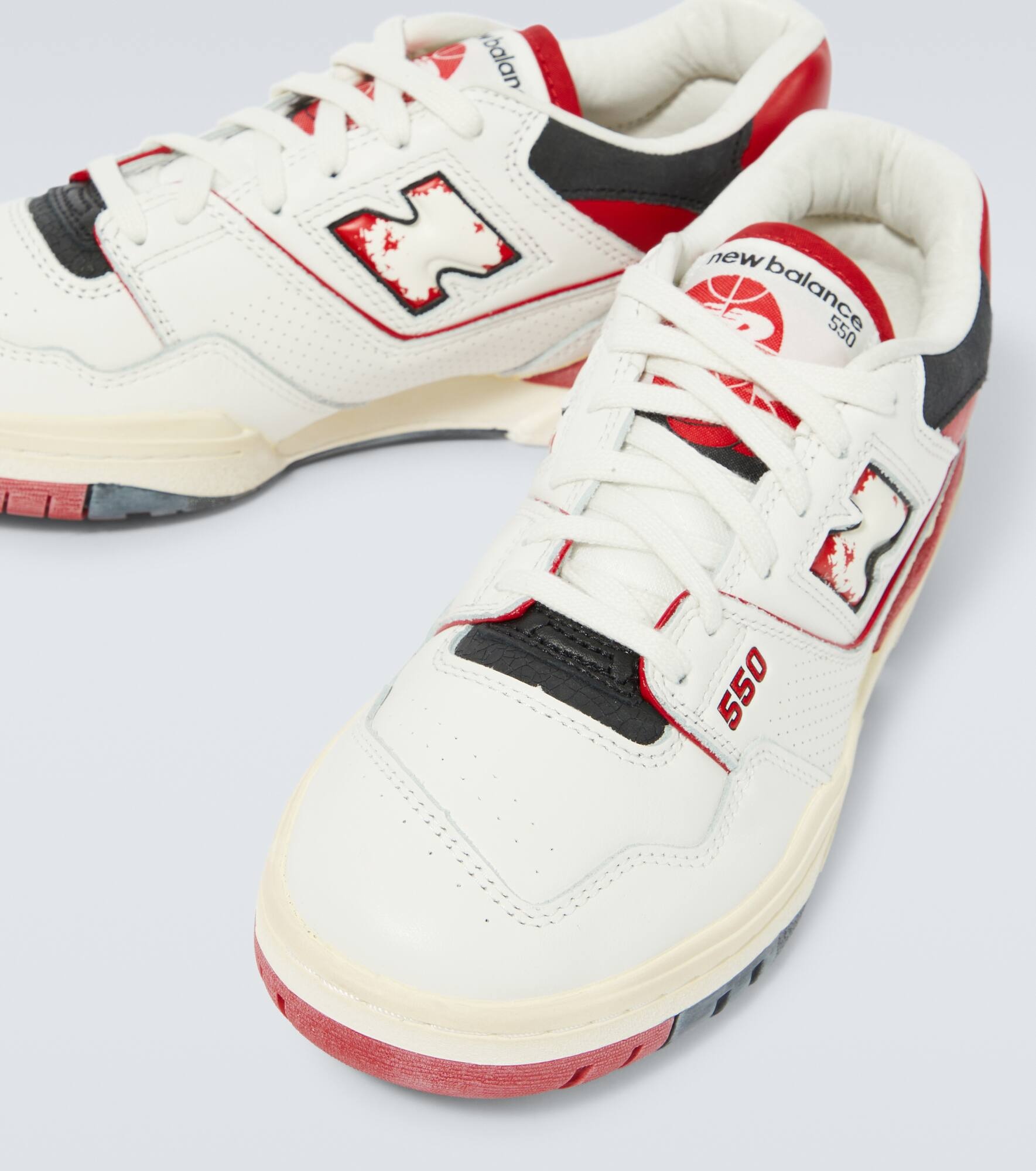 550 leather sneakers - 3