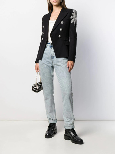 Balmain embellished double-breasted blazer outlook