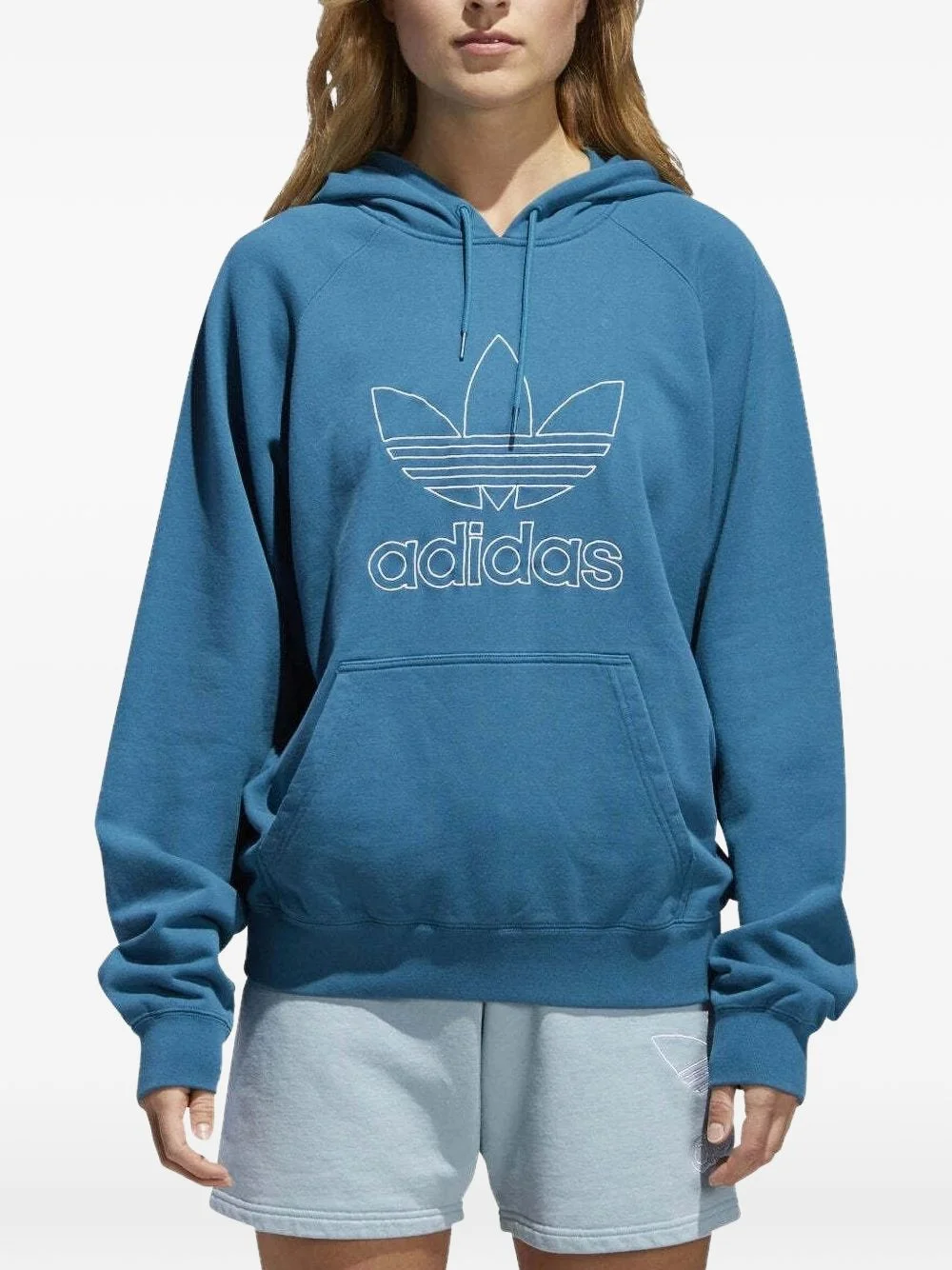 logo-print hoodie - 1