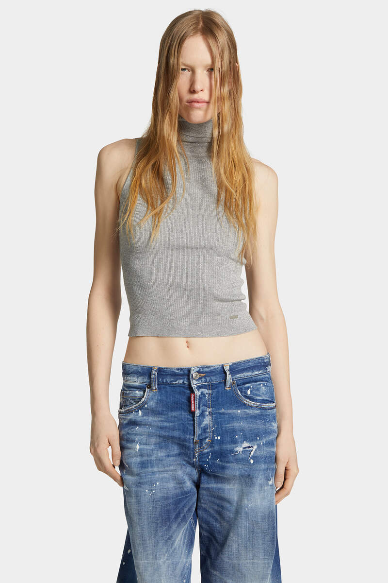 KNIT TURTLENECK TOP - 3