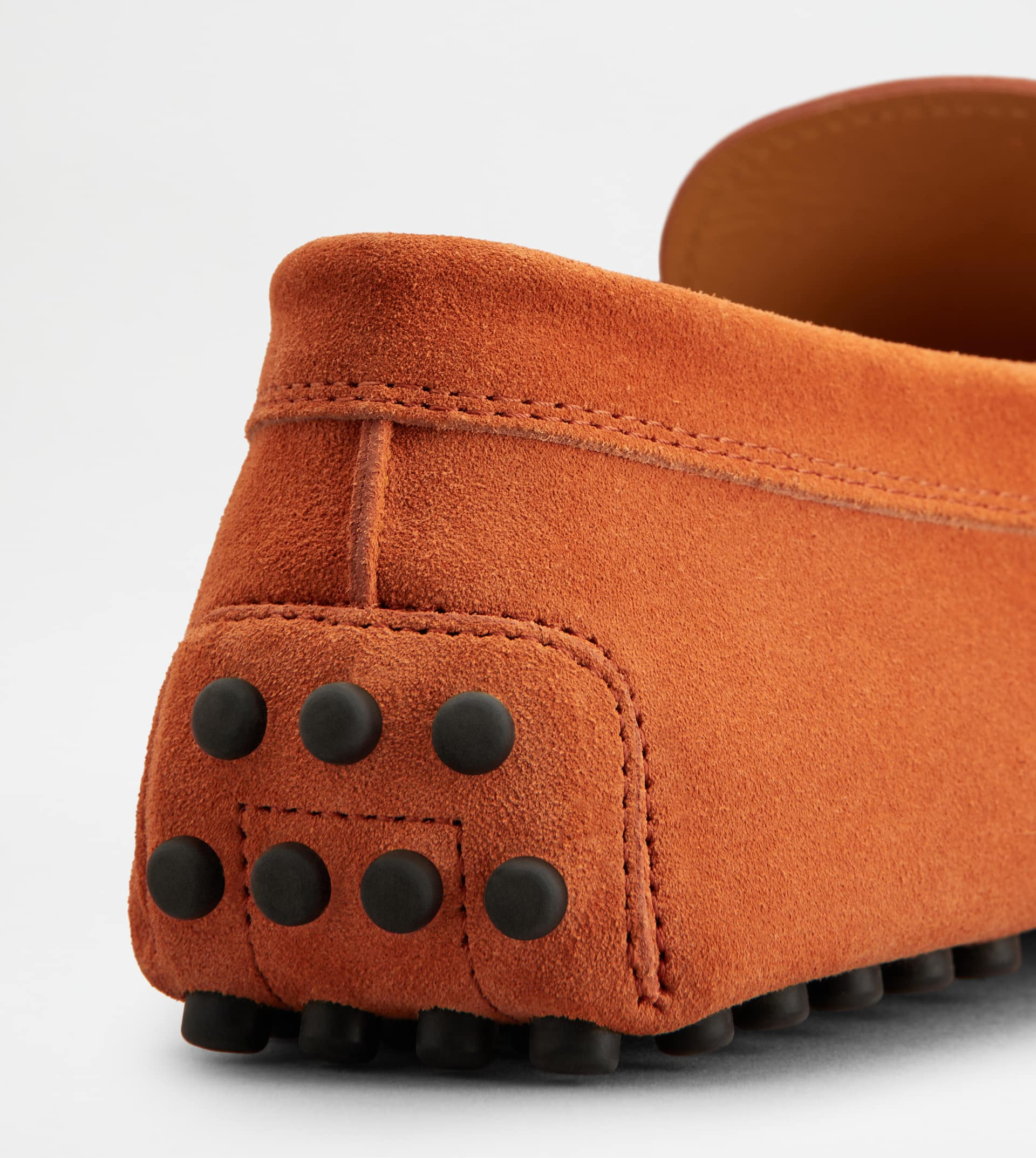 GOMMINO DRIVING SHOES IN SUEDE - ORANGE - 5