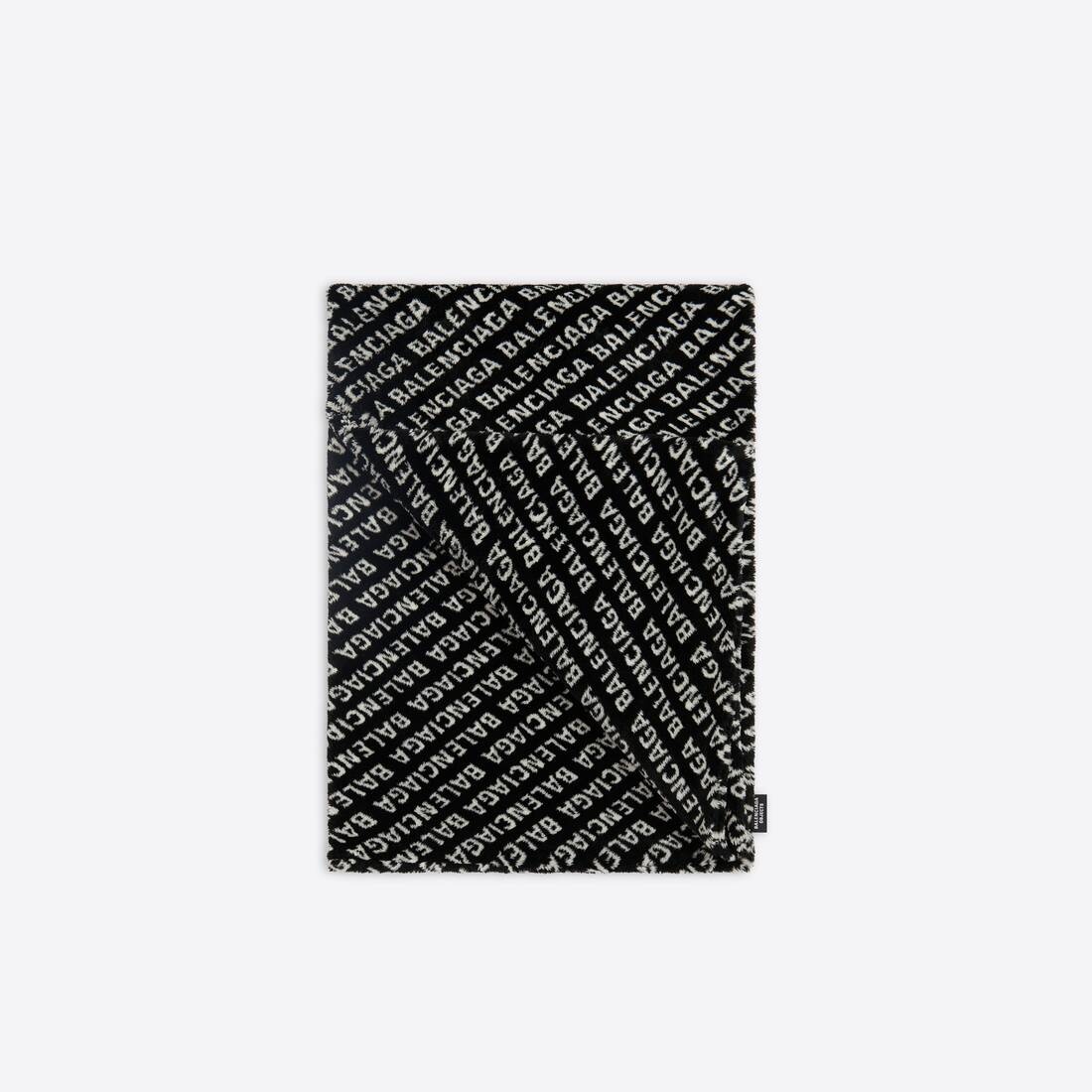 Allover Logo Blanket  in Black - 2