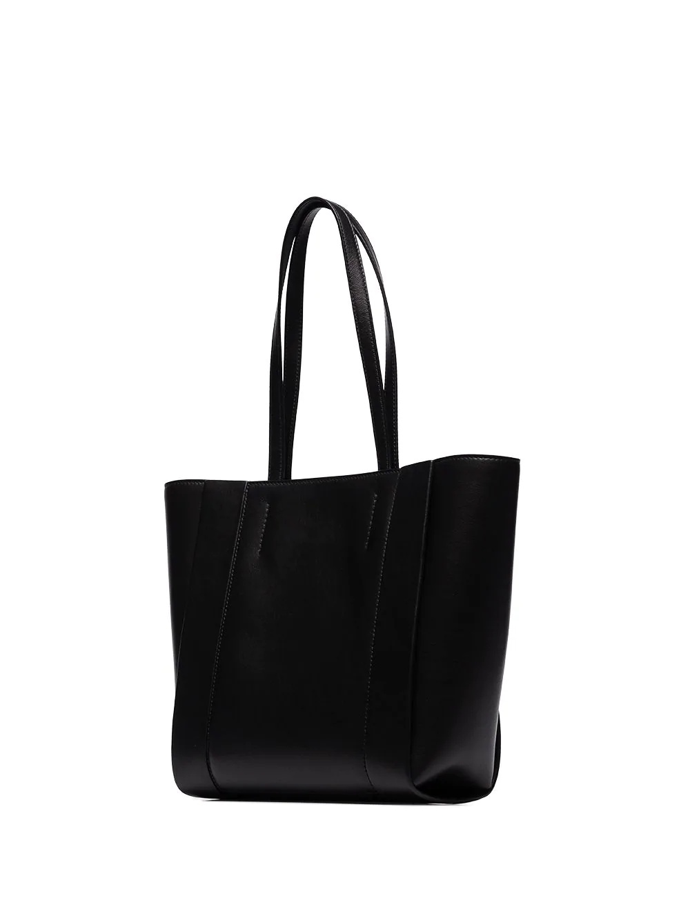 logo-print leather tote bag - 3