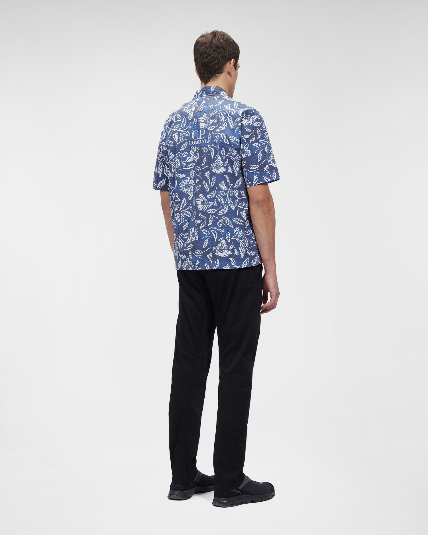 All-over Printed Popeline Short Sleeved Shirt - 4
