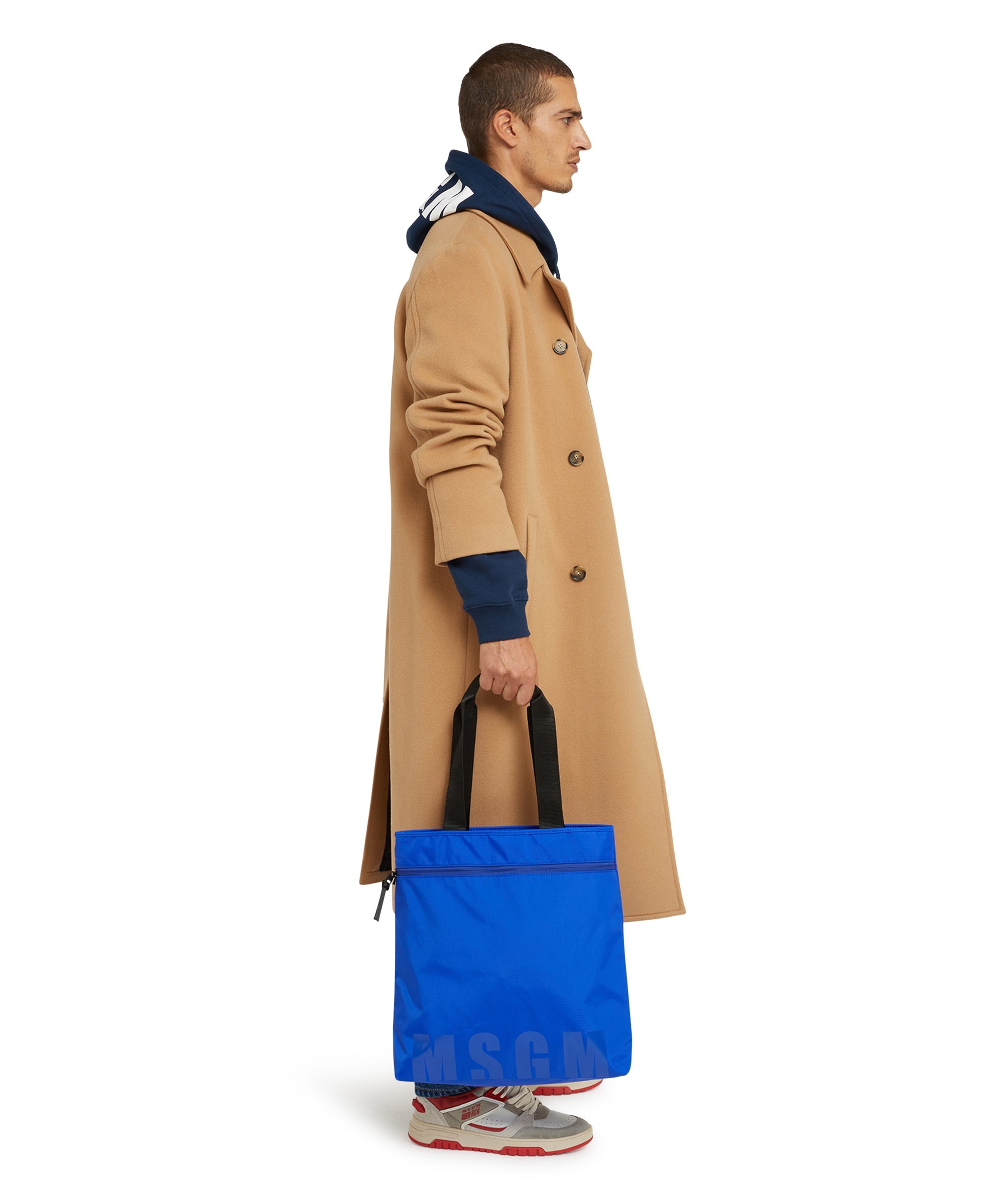 "Signature Iconic Nylon" Vertical tote bag - 5