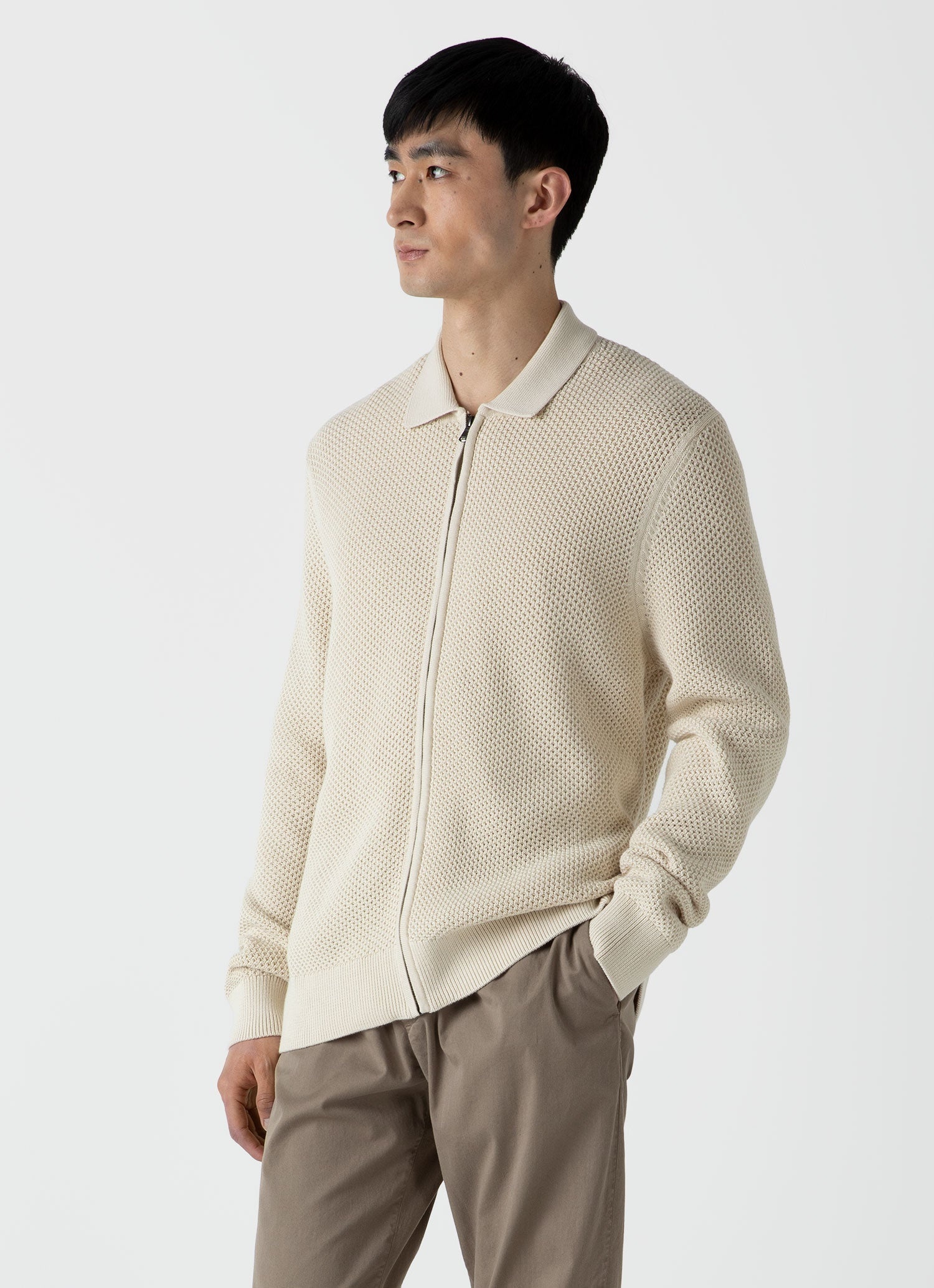 Sunspel x MR PORTER Mesh Knit Jacket - 2