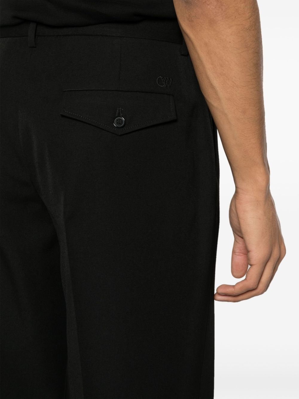 virgin-wool tailored trousers - 5