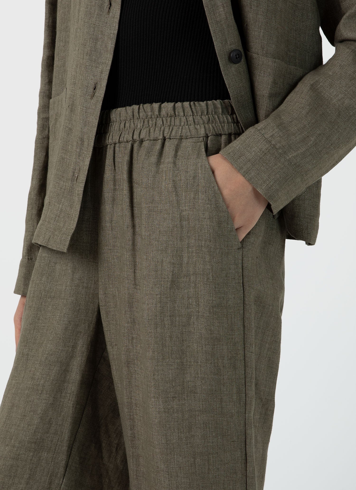 Drawstring Wide Leg Trouser - 3