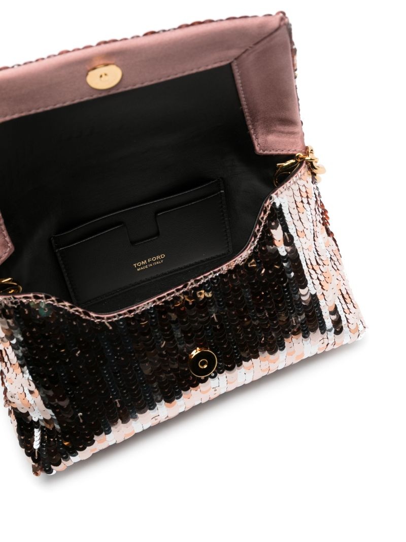 Sequin Embroidery Label Chain bag - 6