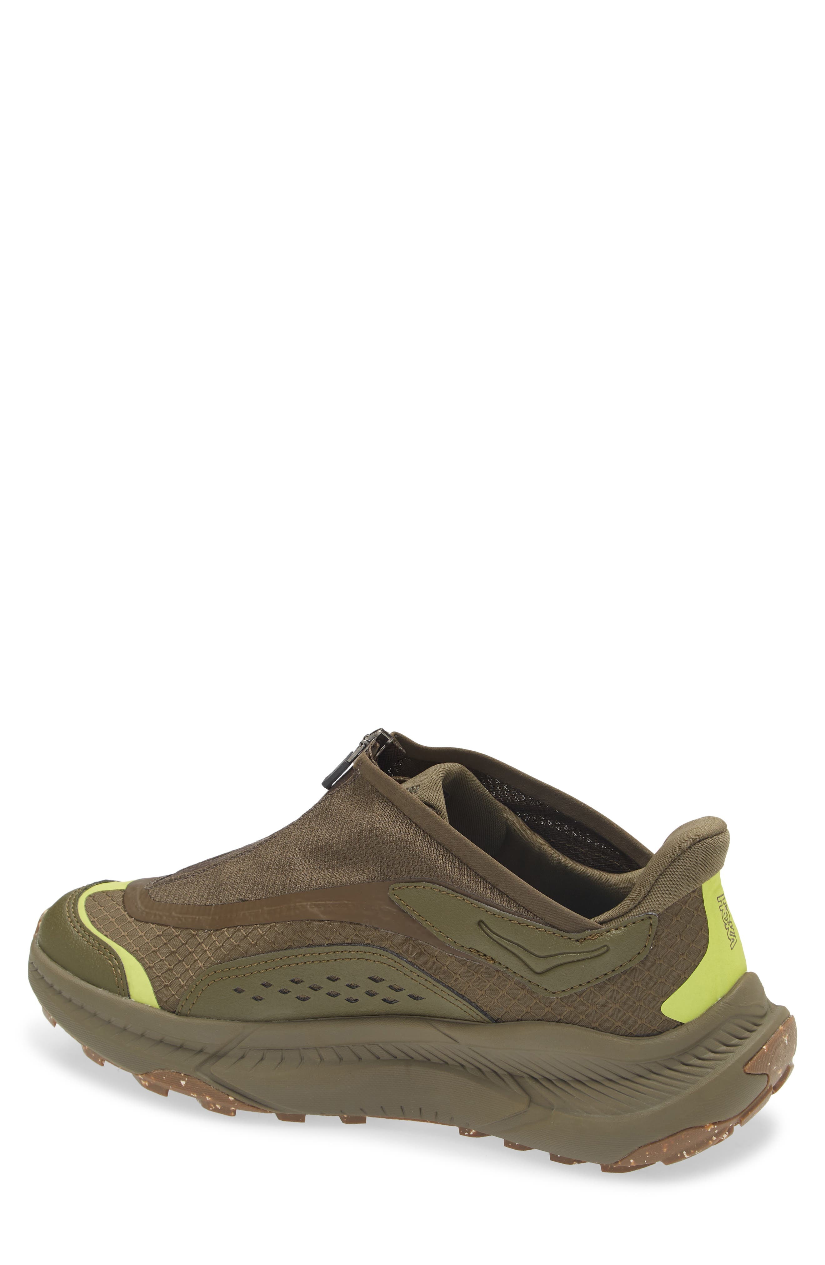 HOKA Gender Inclusive Project Transport Zip Sneaker in Deep Umber /Antique Olive at Nordstrom - 2