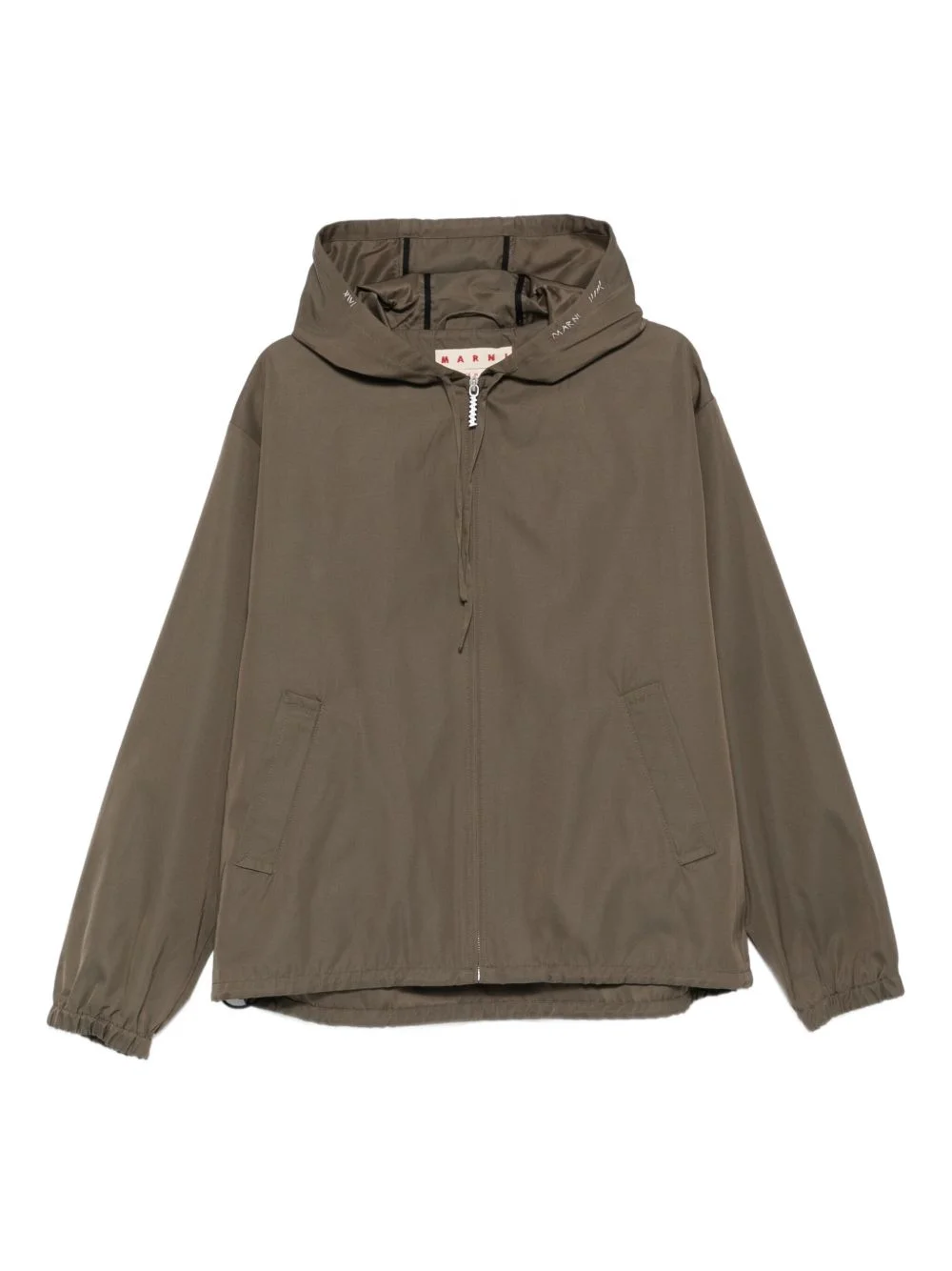 hooded zip-up jacket - 1