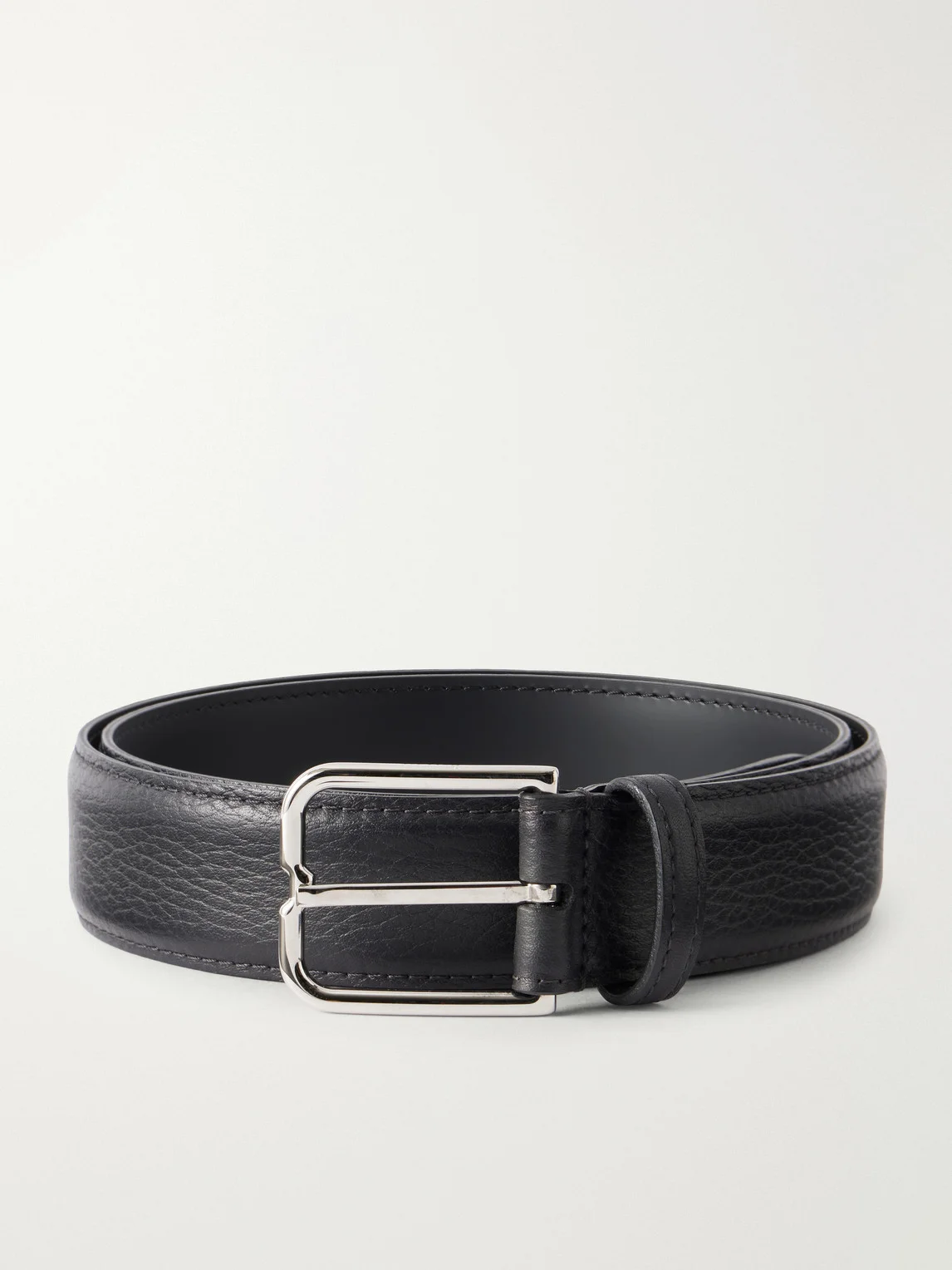 3.5 cm Full-Grain Leather Belt - 1