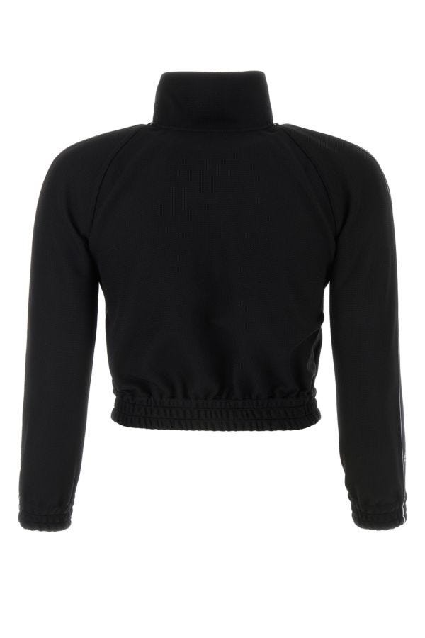 Black polyester sweatshirt - 2