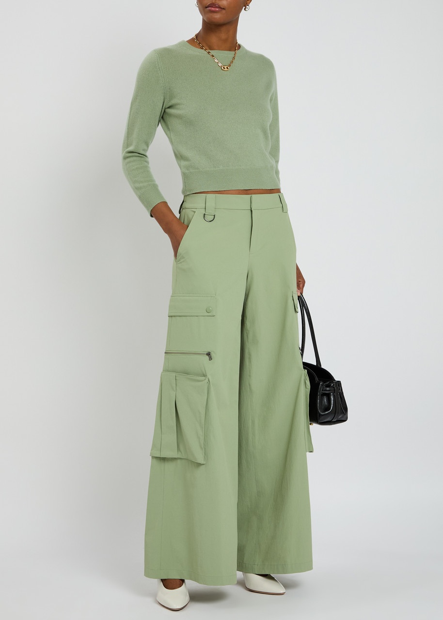 Alice + Olivia Carolann Shrunken Cashmere-blend Jumper - 4