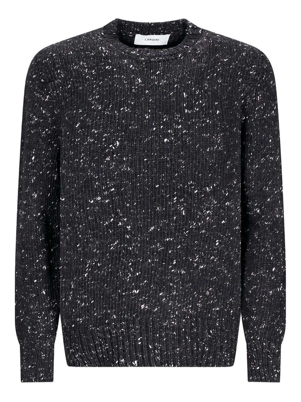 speckled ribbed sweater - 1