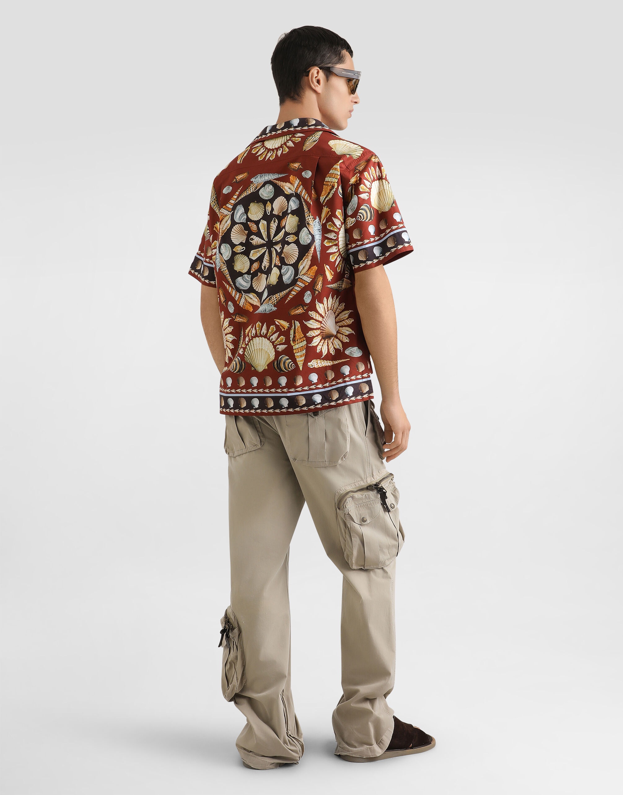 Printe popeline oversized shirt - 3