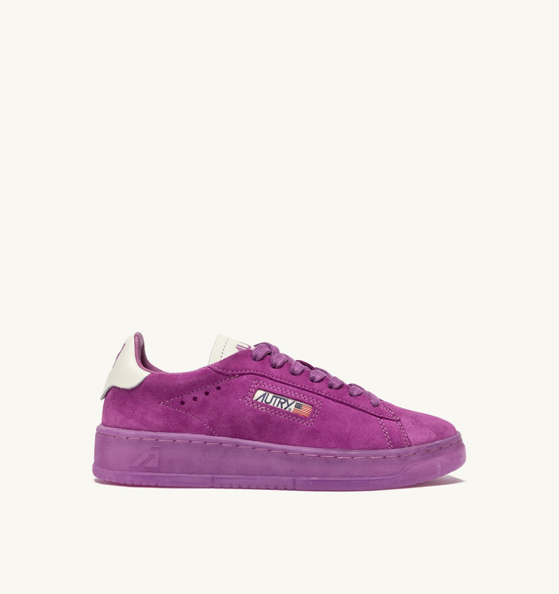 DALLAS LOW SNEAKERS IN MARSHMALLOW AND HYACINTH VIOLET SUEDE 1