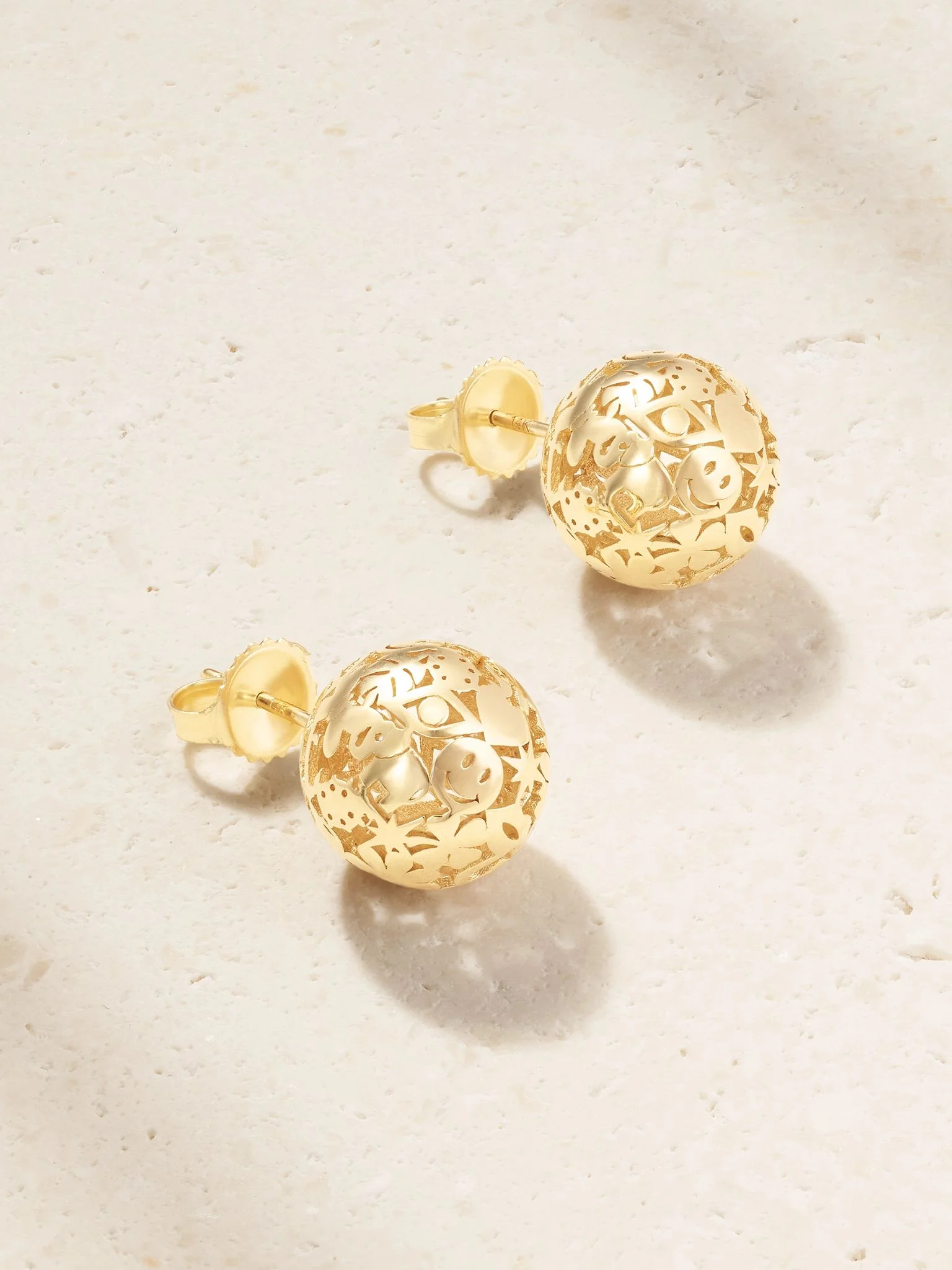 Icon Wallpaper 14-karat gold earrings Gold - 1