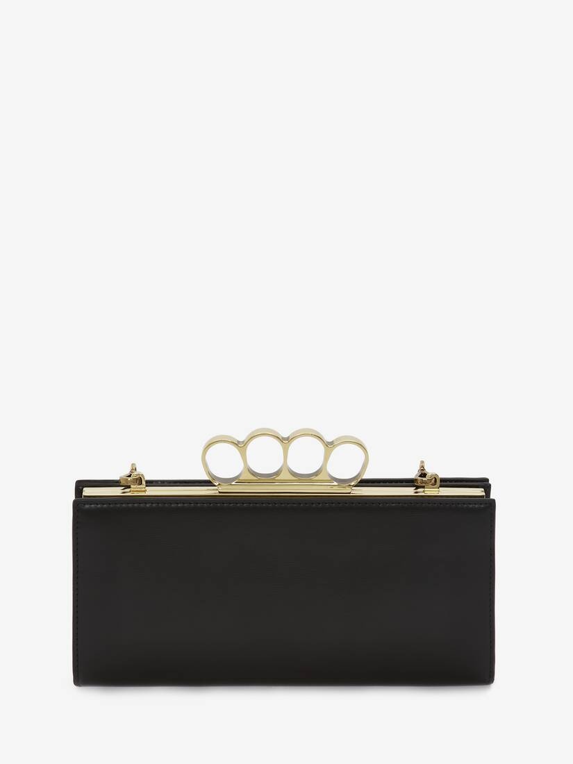 The Four Ring Case With Chain in Black - 3