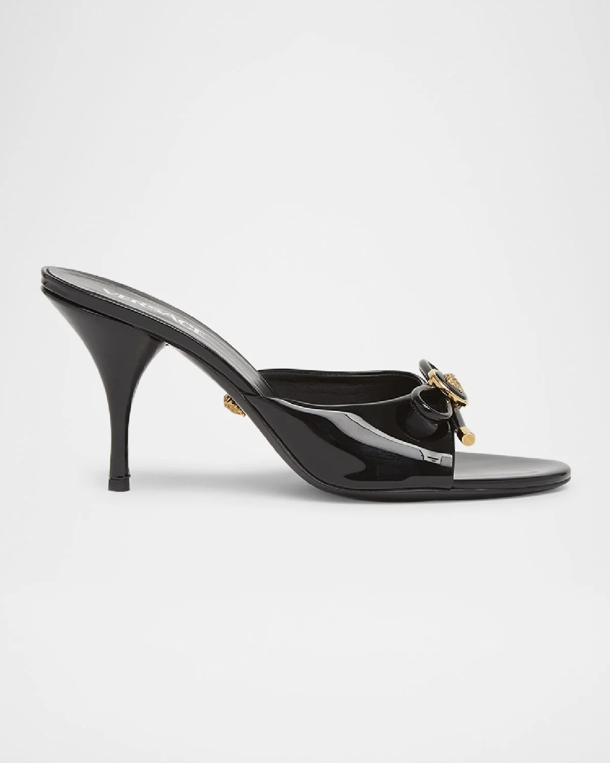 Opera Bow Ballet Mules in Patent Leather - 1