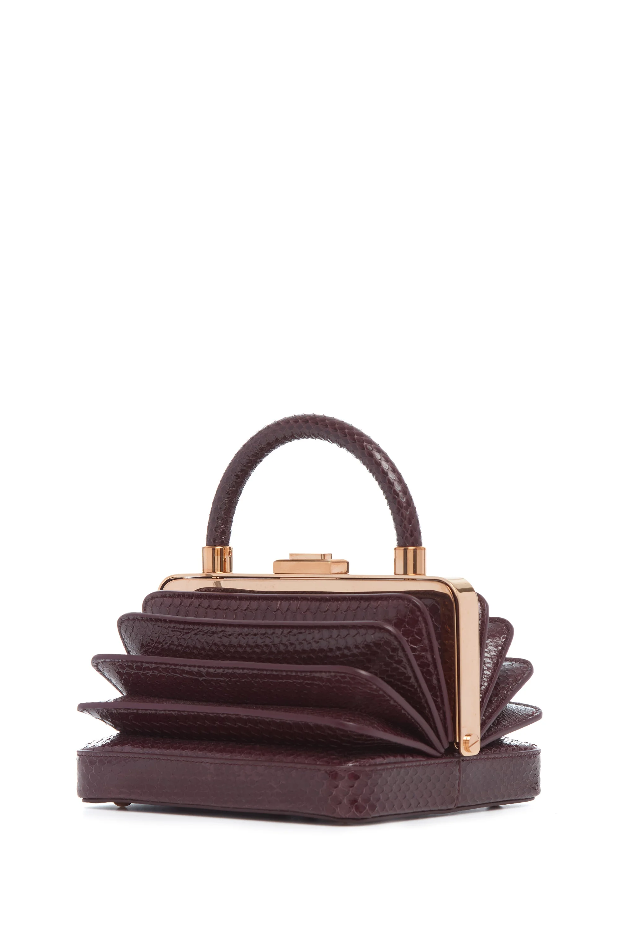 Diana Bag in Bordeaux Snakeskin - 1