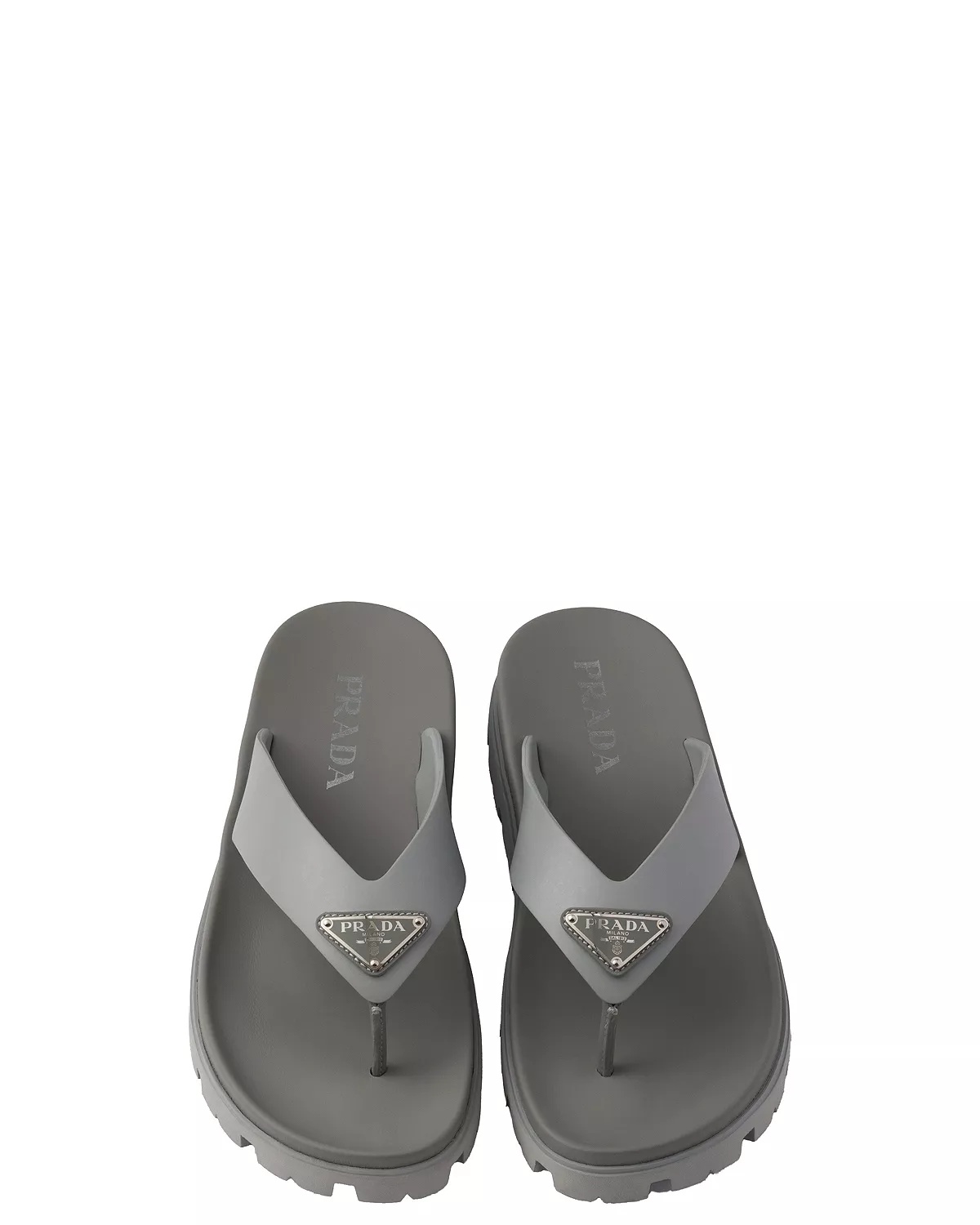 Men's Rubber Thong Sandals - 2