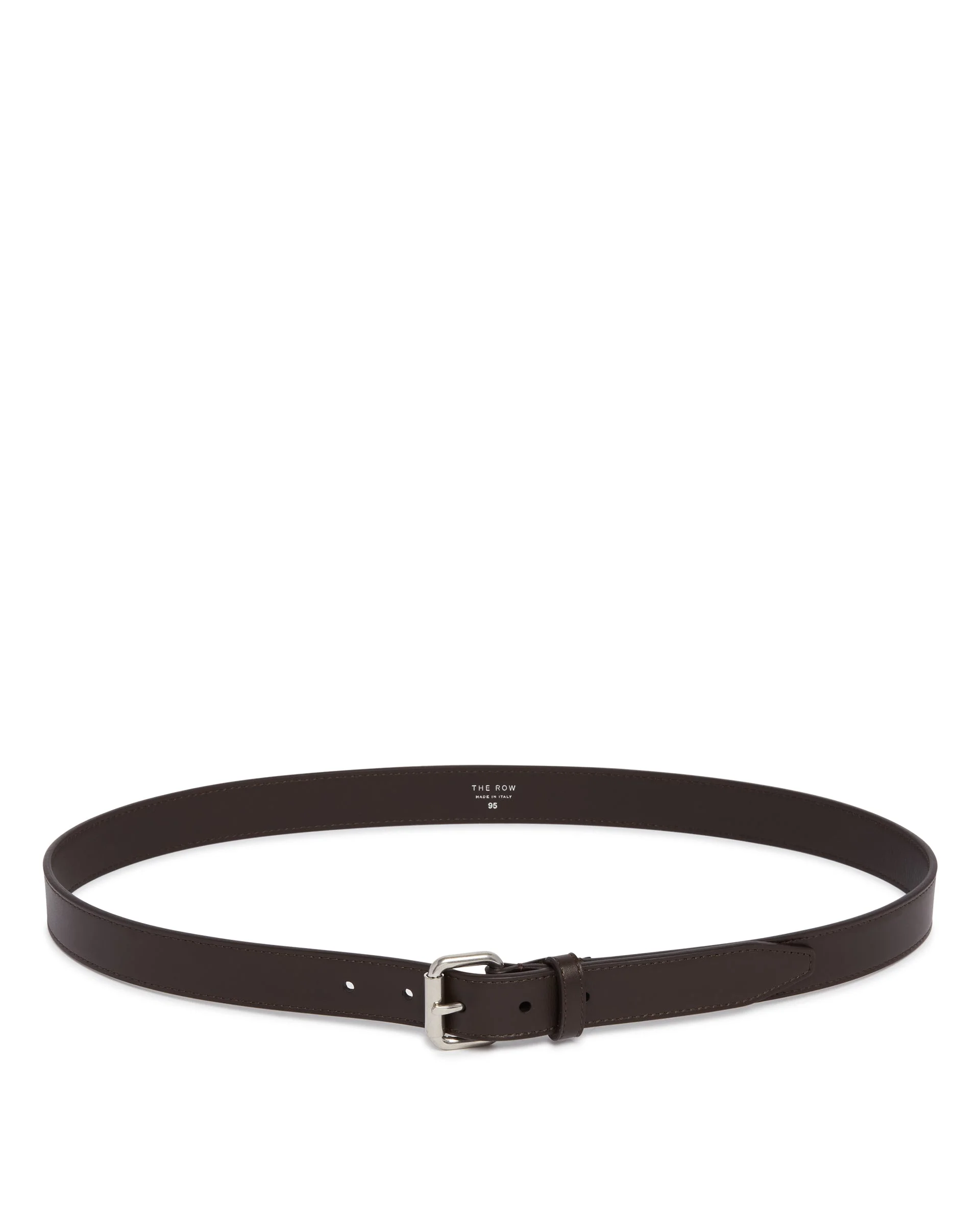 Brown Geo Leather Belt - 1