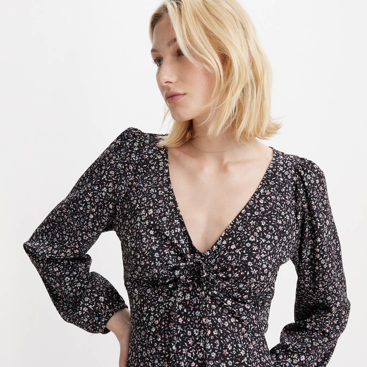 DELRAY LONG SLEEVE MINI DRESS - 4