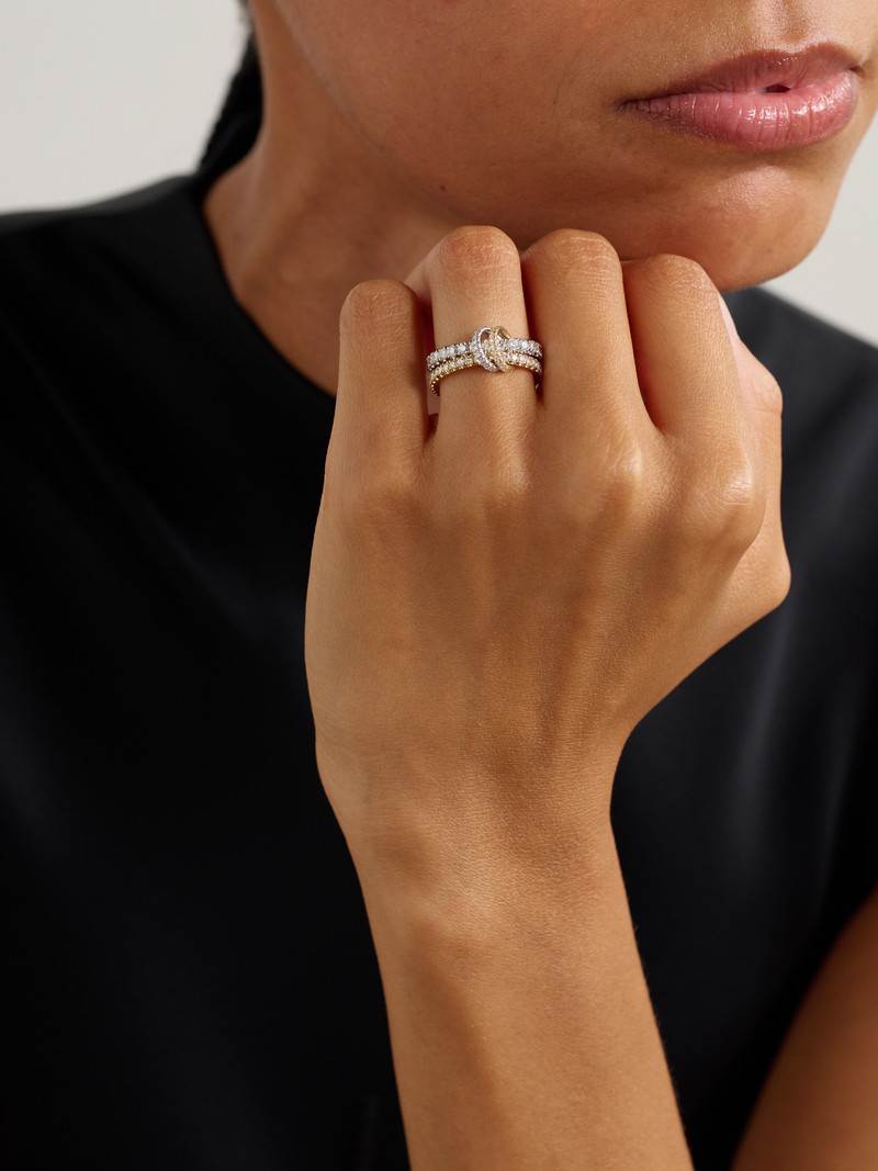 Spinelli Kilcollin Cadence 18-karat White And Yellow Gold Diamond Ring outlook