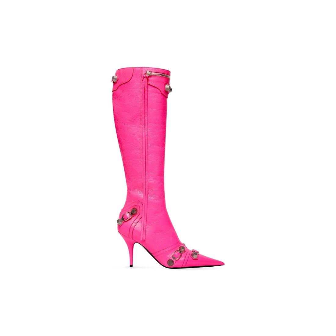 Women's Cagole 90mm Boot in Fluo Pink - 1
