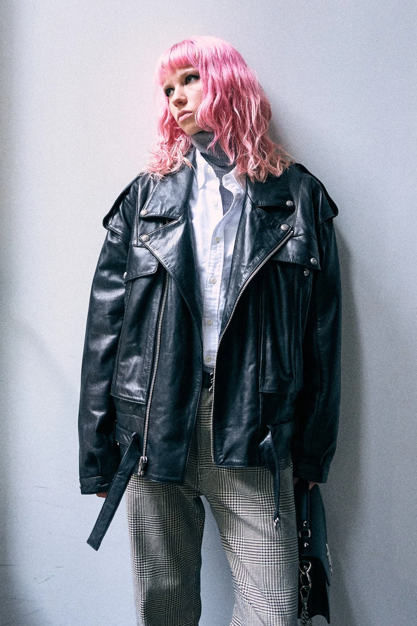 Boyfriend Leather Moto Jacket - 1