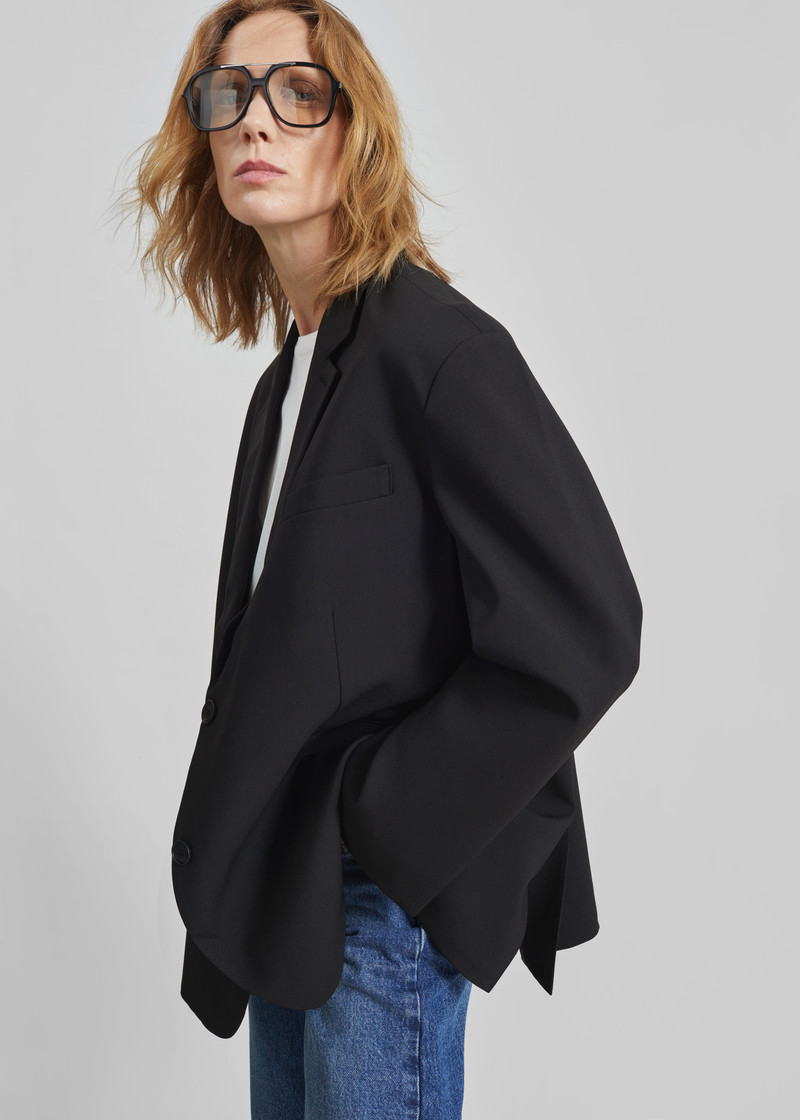 The Frankie Shop Bea Blazer - Black outlook