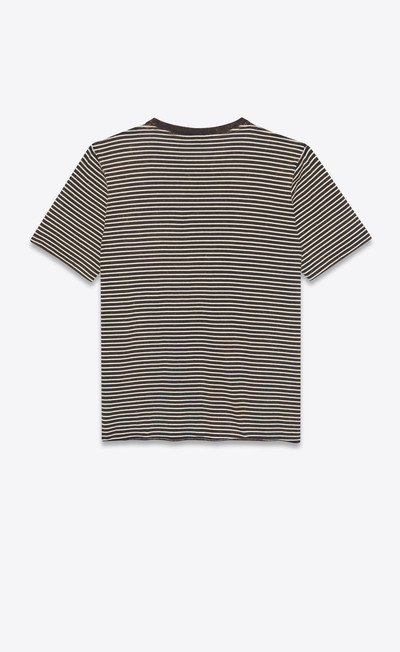 SAINT LAURENT tie-dye striped monogram t-shirt in jersey outlook