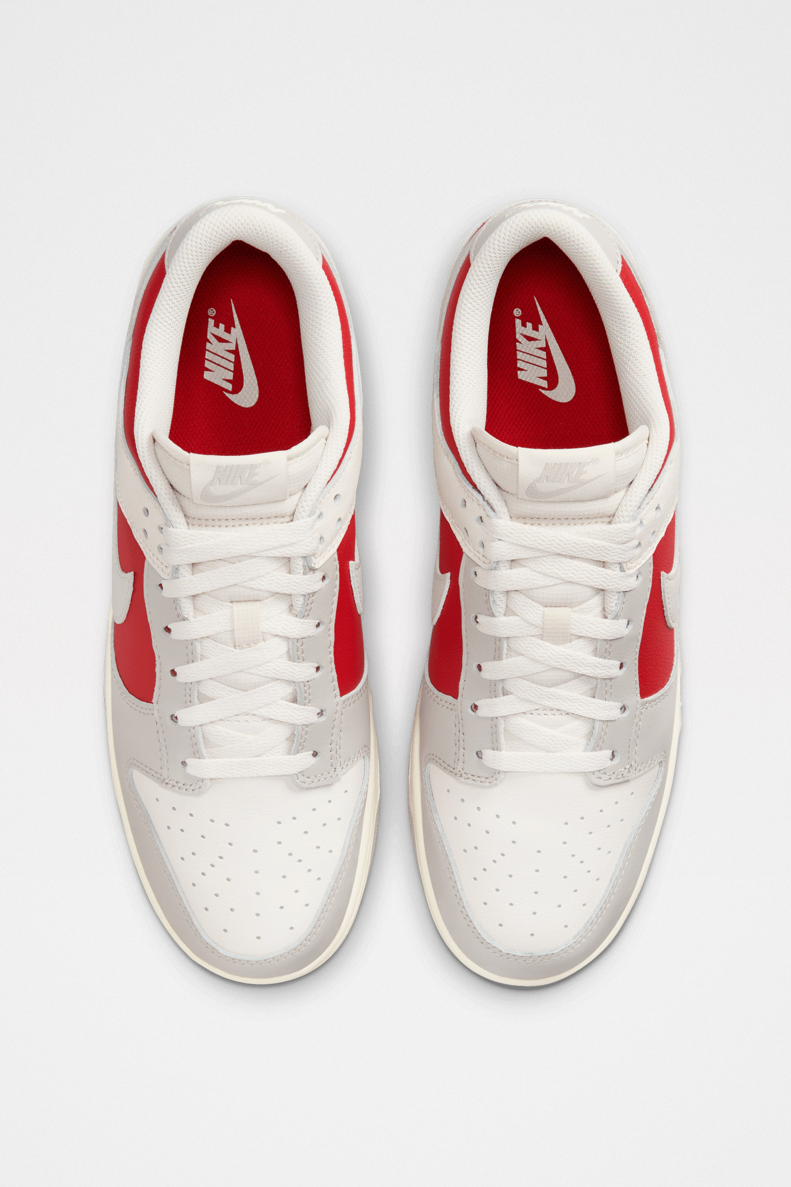 NIKE DUNK LOW RETRO PHANTOM / GYM RED - 6